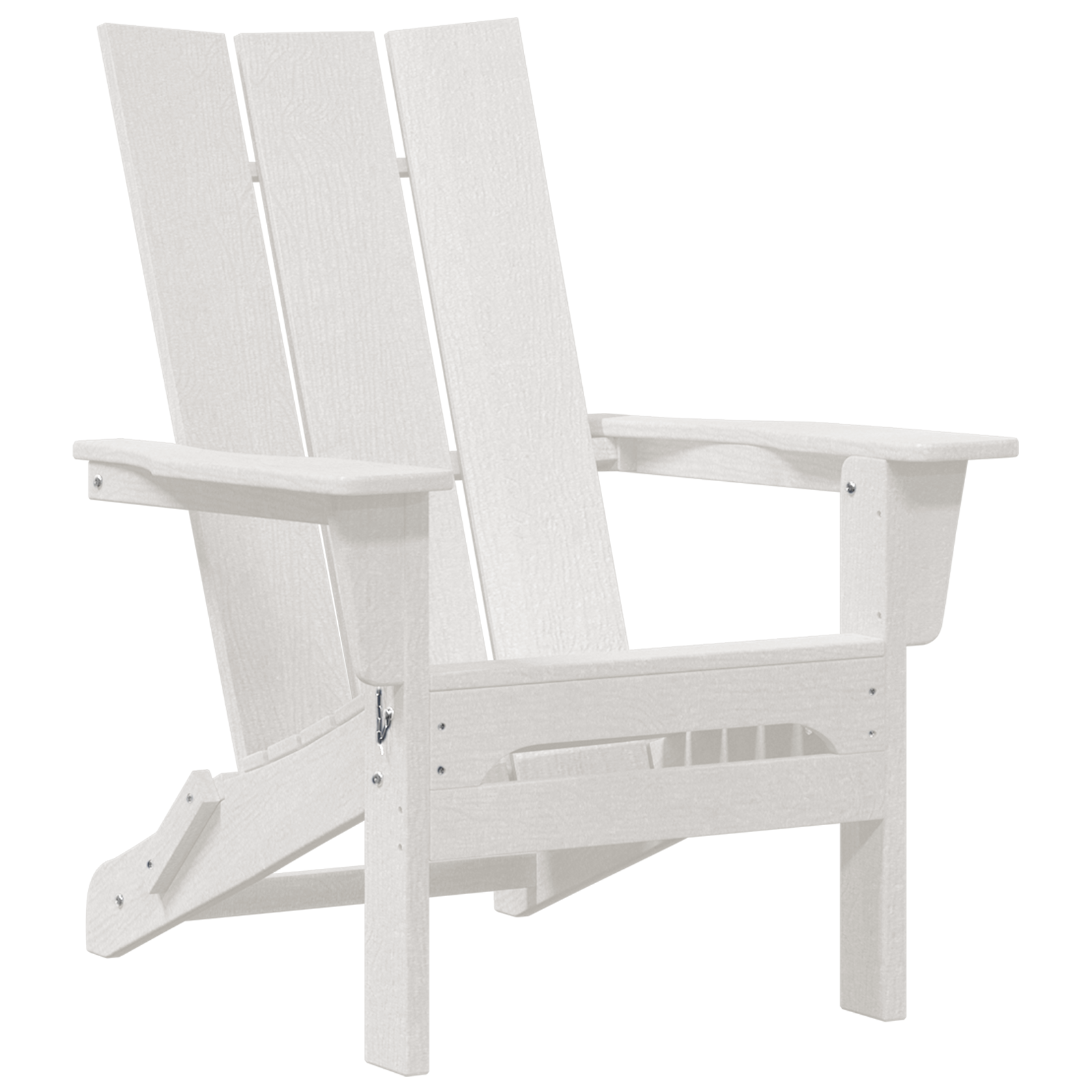 Foldable Adirondack Chairs 2 pcs White 74.5x80.5x90 cm HDPE - Image 4