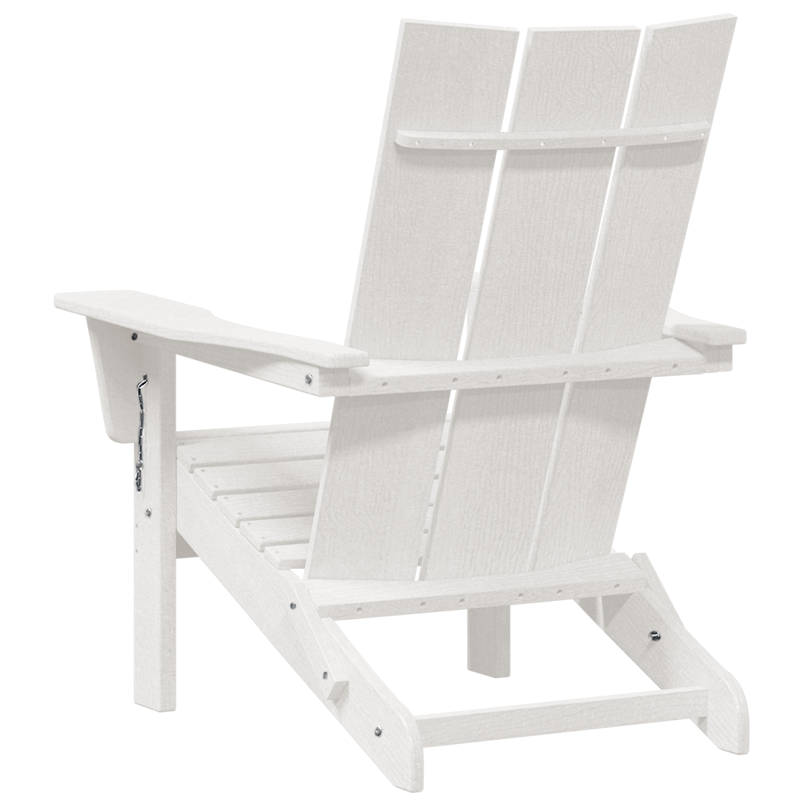 Foldable Adirondack Chairs 2 pcs White 74.5x80.5x90 cm HDPE - Image 7