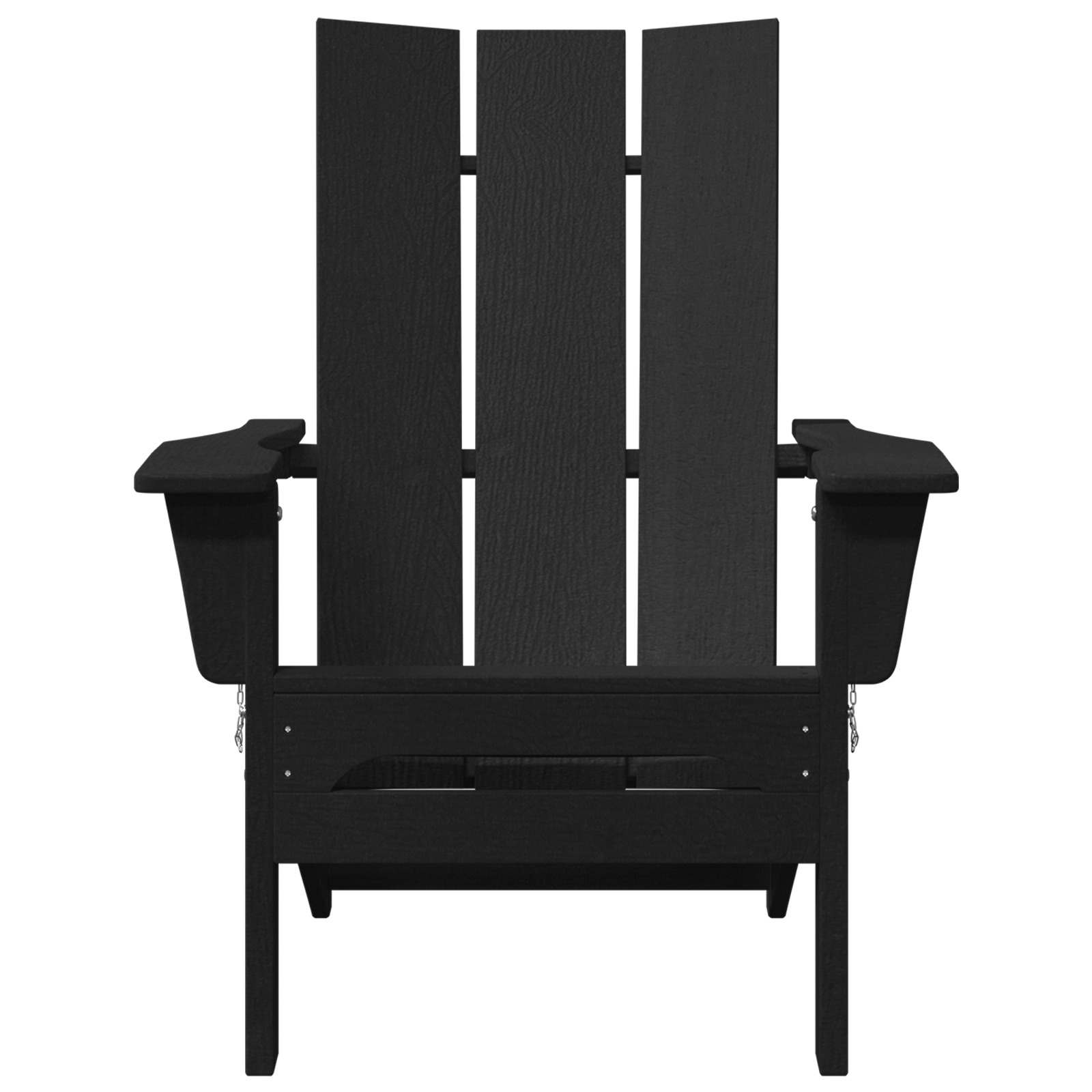 Foldable Adirondack Chairs 2 pcs Black 74.5x80.5x90 cm HDPE - Image 5