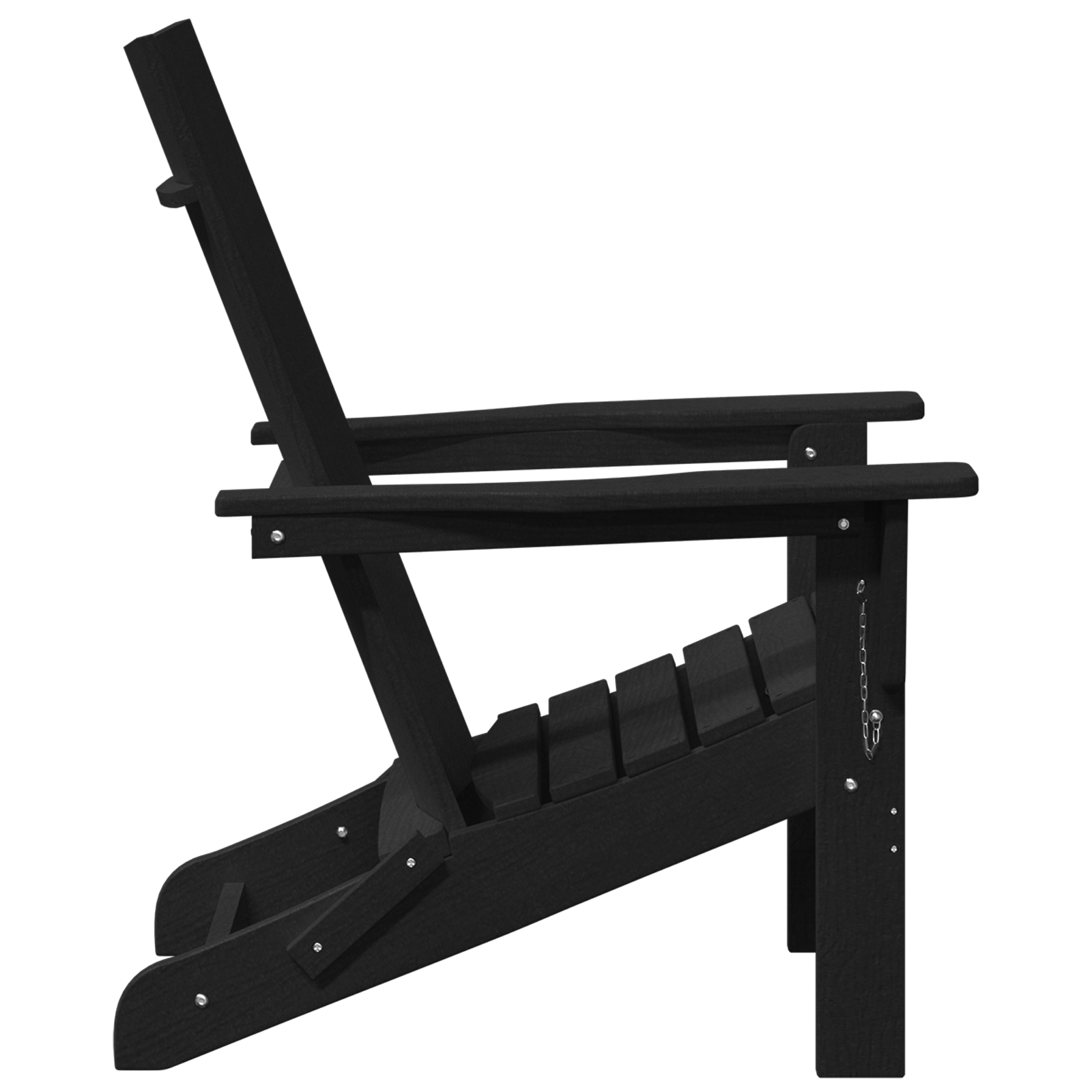 Foldable Adirondack Chairs 2 pcs Black 74.5x80.5x90 cm HDPE - Image 6