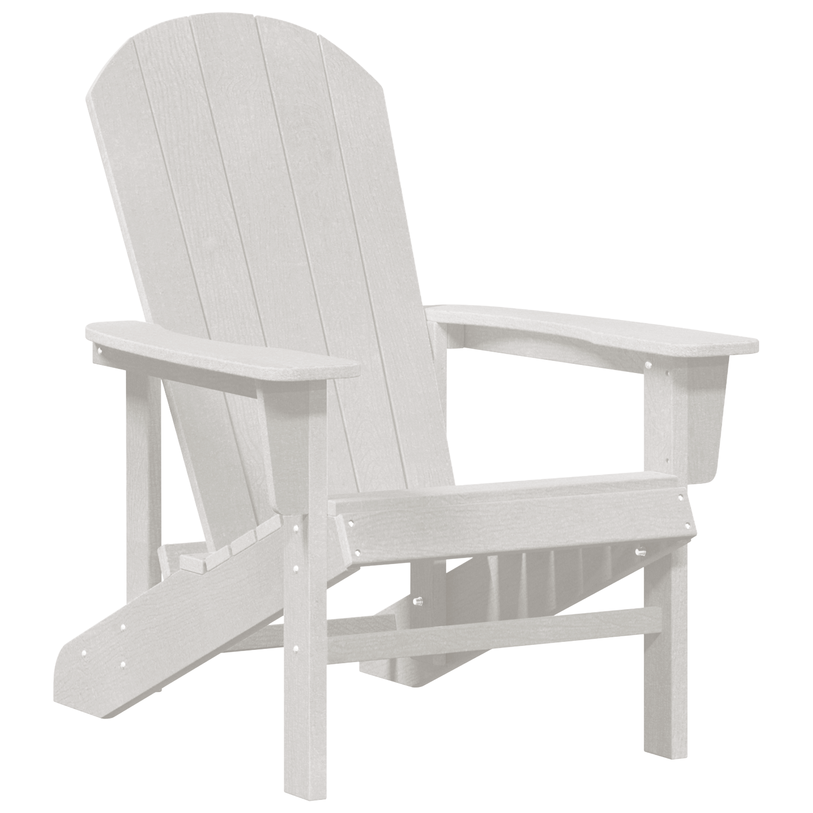 3 Piece Garden Lounge Set White HDPE - Image 5