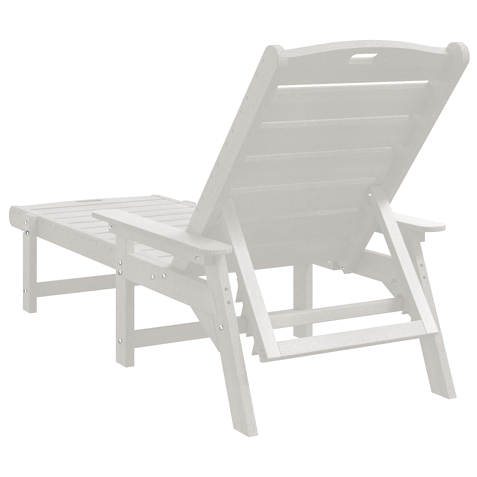 Sun Loungers 2 pcs White 162x53x98.5 cm HDPE - Image 6