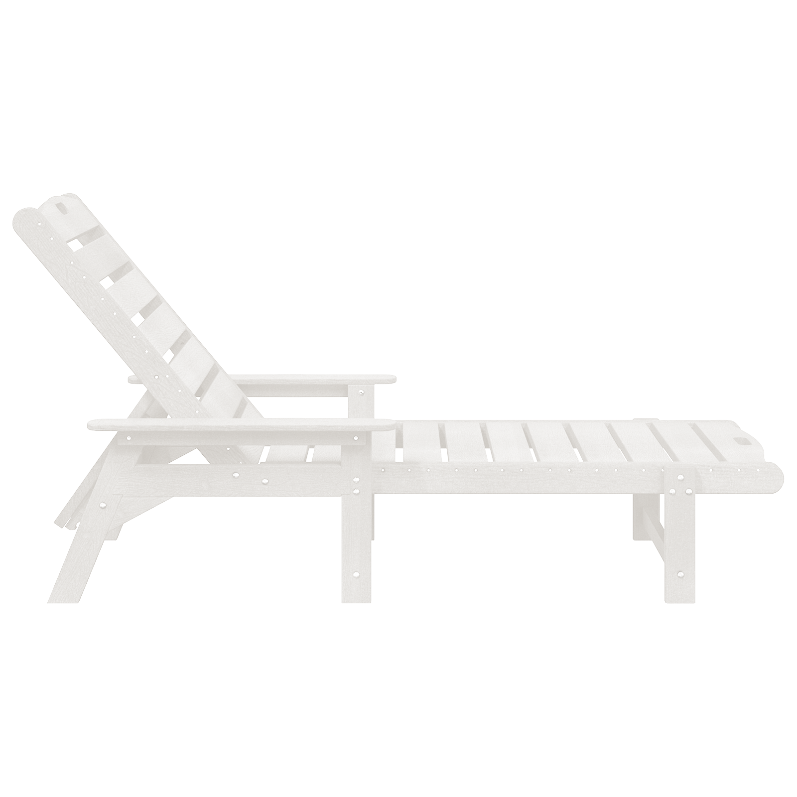 Sun Loungers 2 pcs White 162x53x98.5 cm HDPE - Image 5