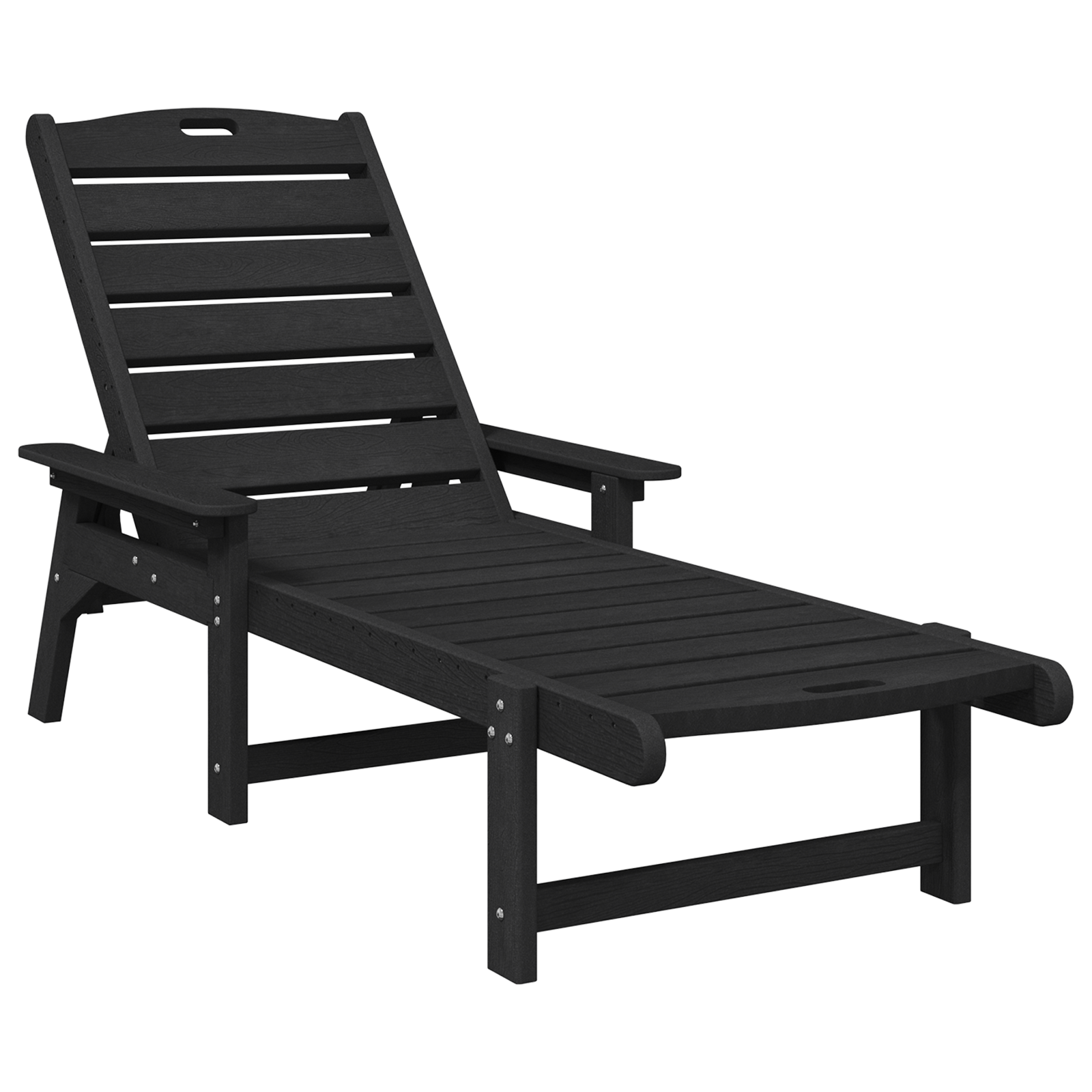 Sun Loungers 2 pcs Black 162x53x98,5 cm HDPE - Image 2