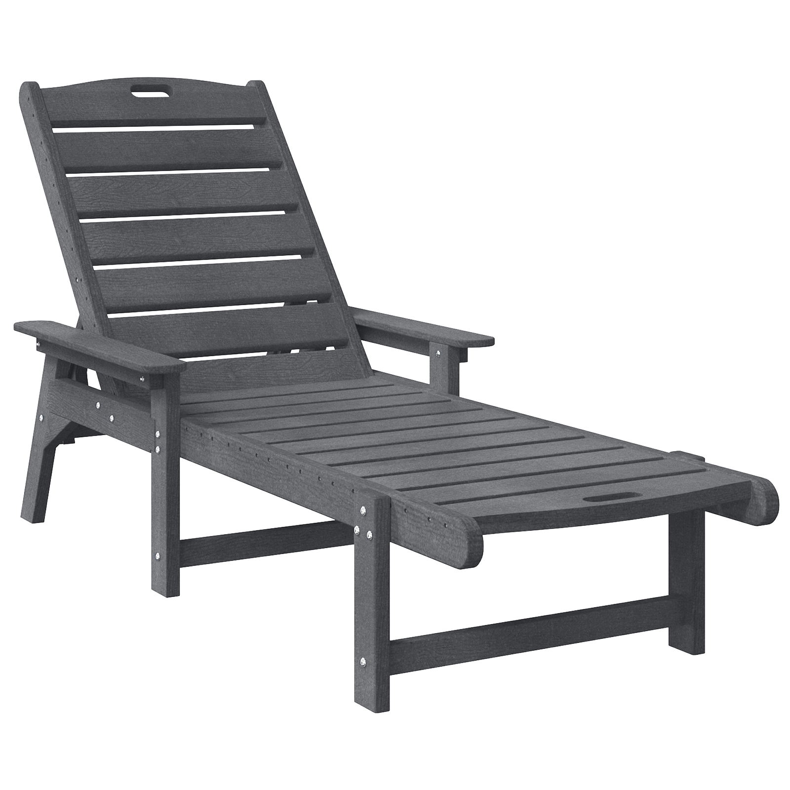 Sun Loungers 2 pcs Light Grey 162x53x98.5 cm HDPE - Image 2