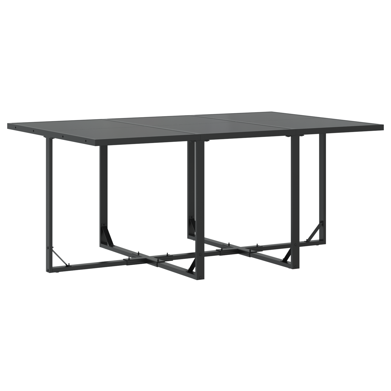 13 Piece Garden Dining Set with Cushions Steel and Textilene - Image 4