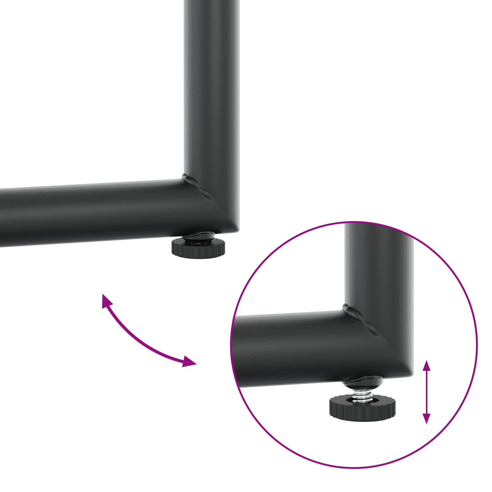 19 Piece Garden Dining Set with Cushions Steel and Textilene - Image 8