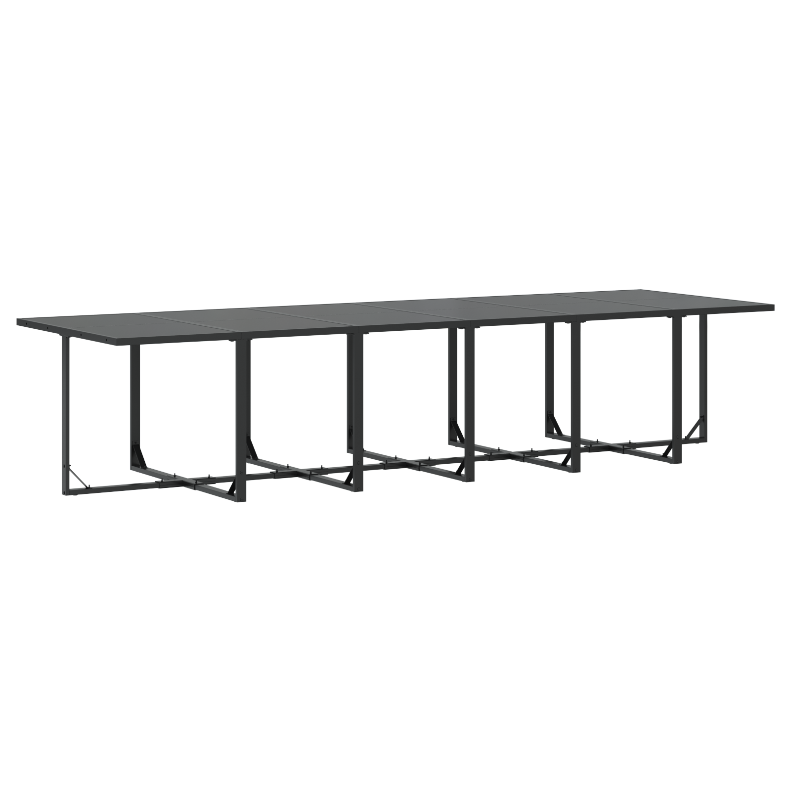 18 Piece Garden Dining Set with Cushions Steel and Poly Rattan - Image 4