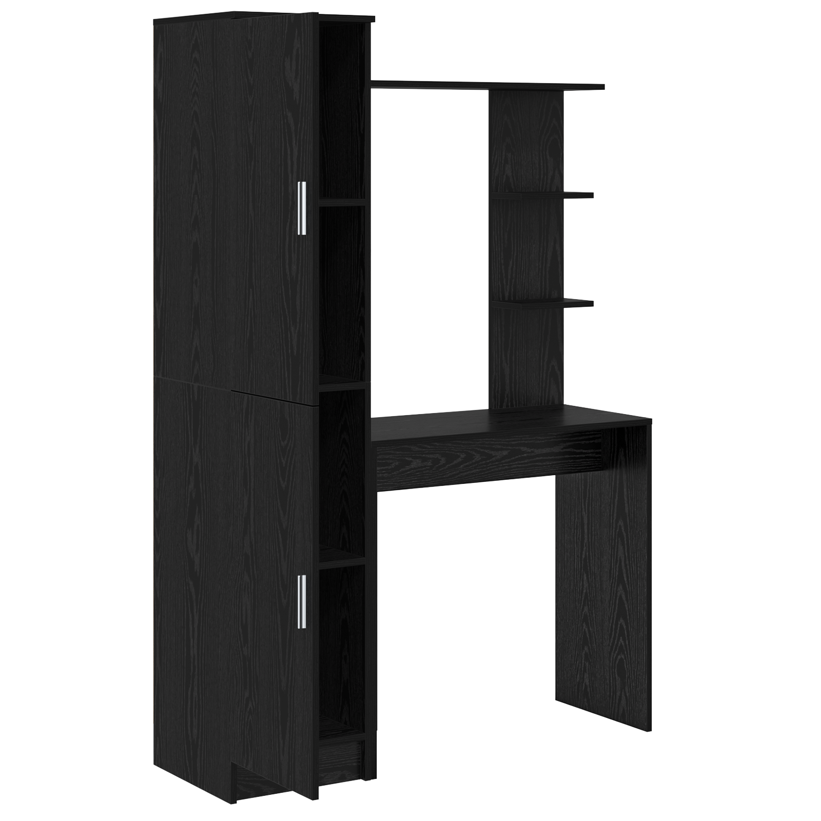 Desk with Storage Black Oak Engineered Wood - Image 9