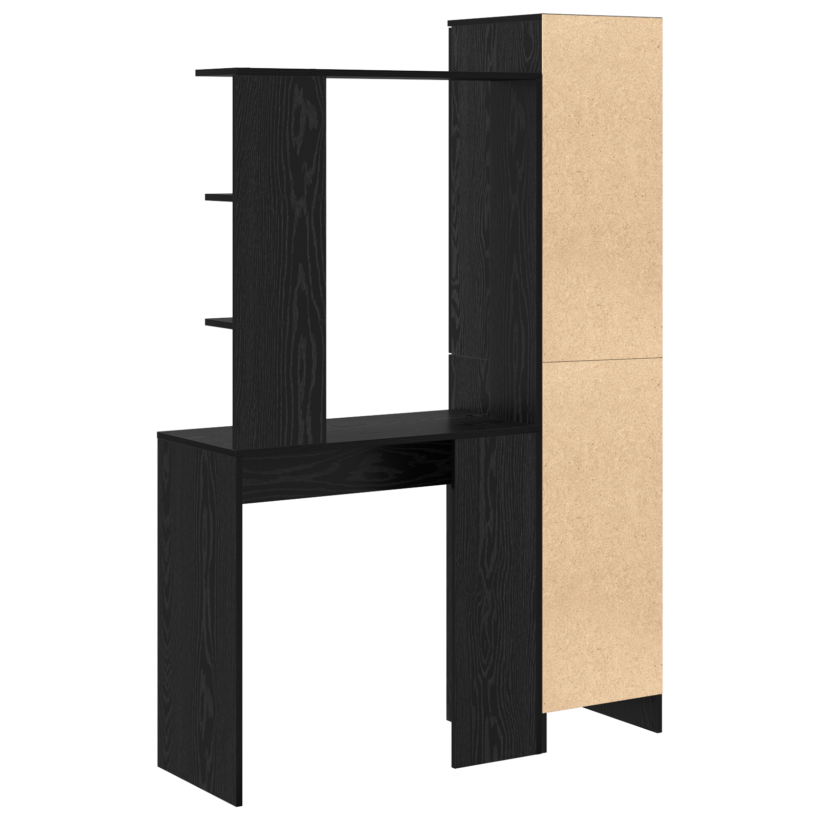 Desk with Storage Black Oak Engineered Wood - Image 11