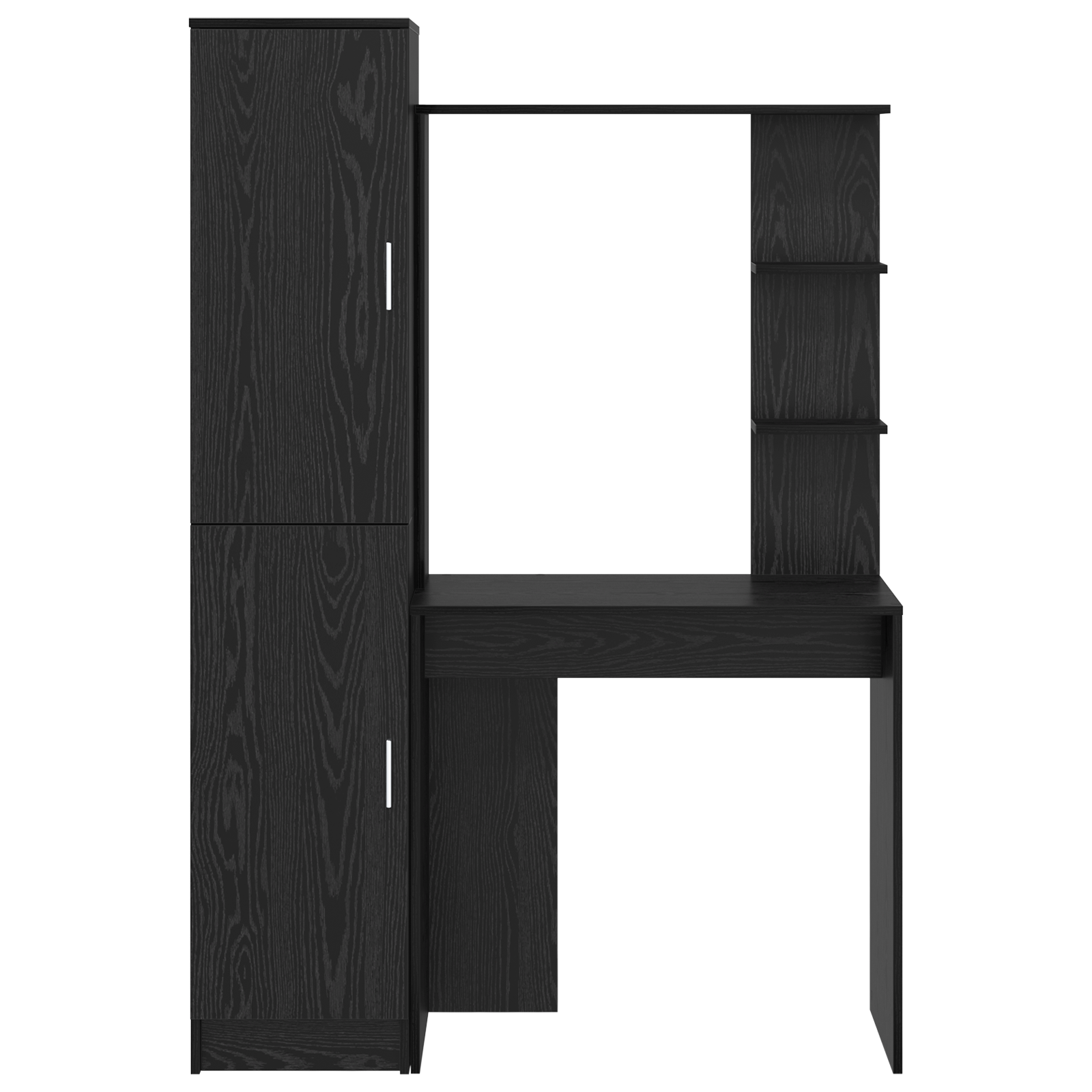 Desk with Storage Black Oak Engineered Wood - Image 10