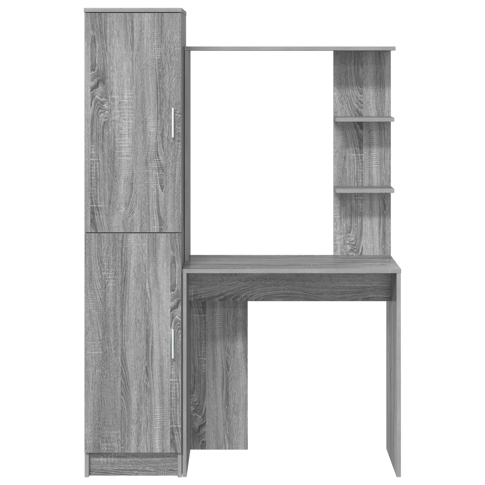 Desk with Storage Grey Sonoma Engineered Wood - Image 10
