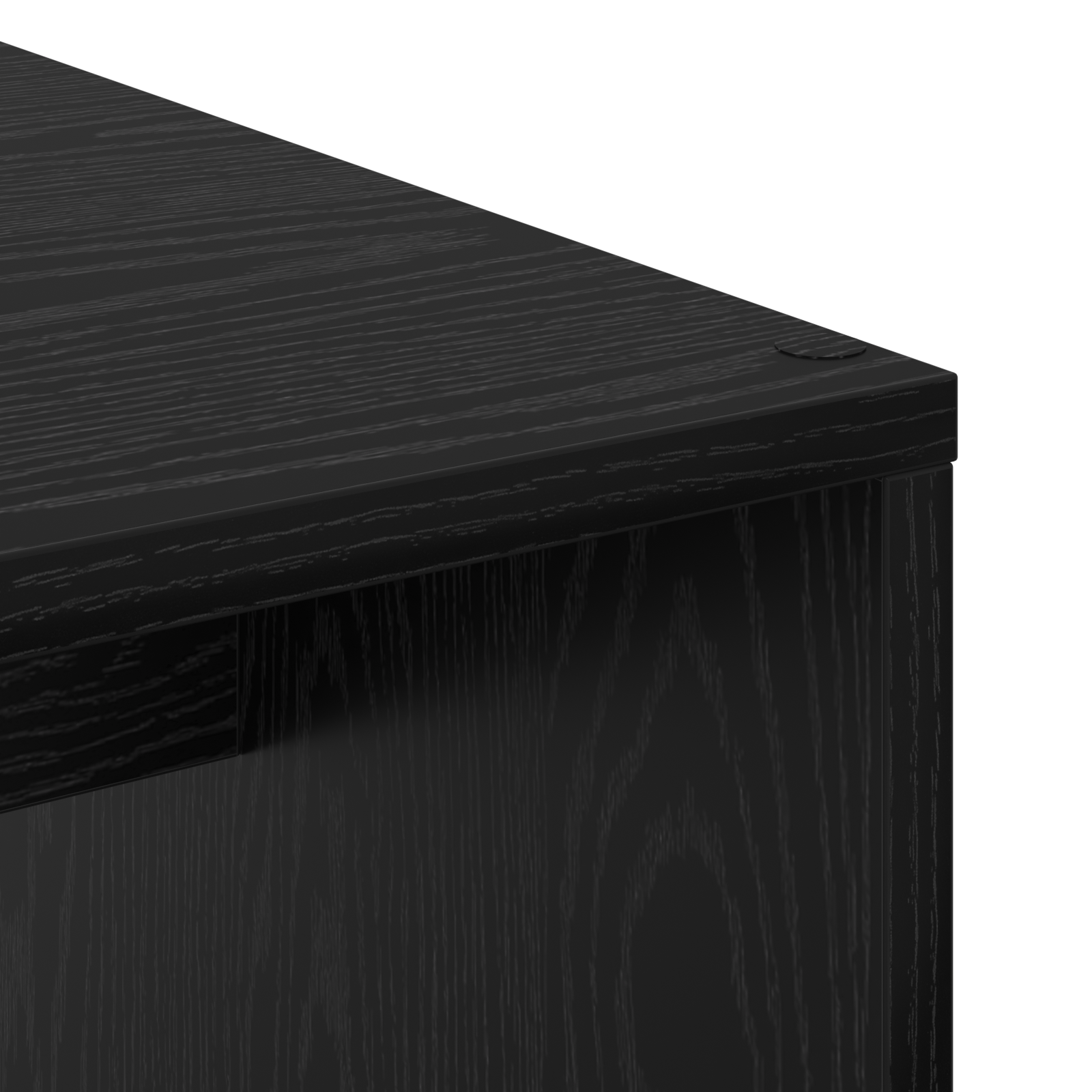 Desk with Storage Black Oak Engineered Wood - Image 11