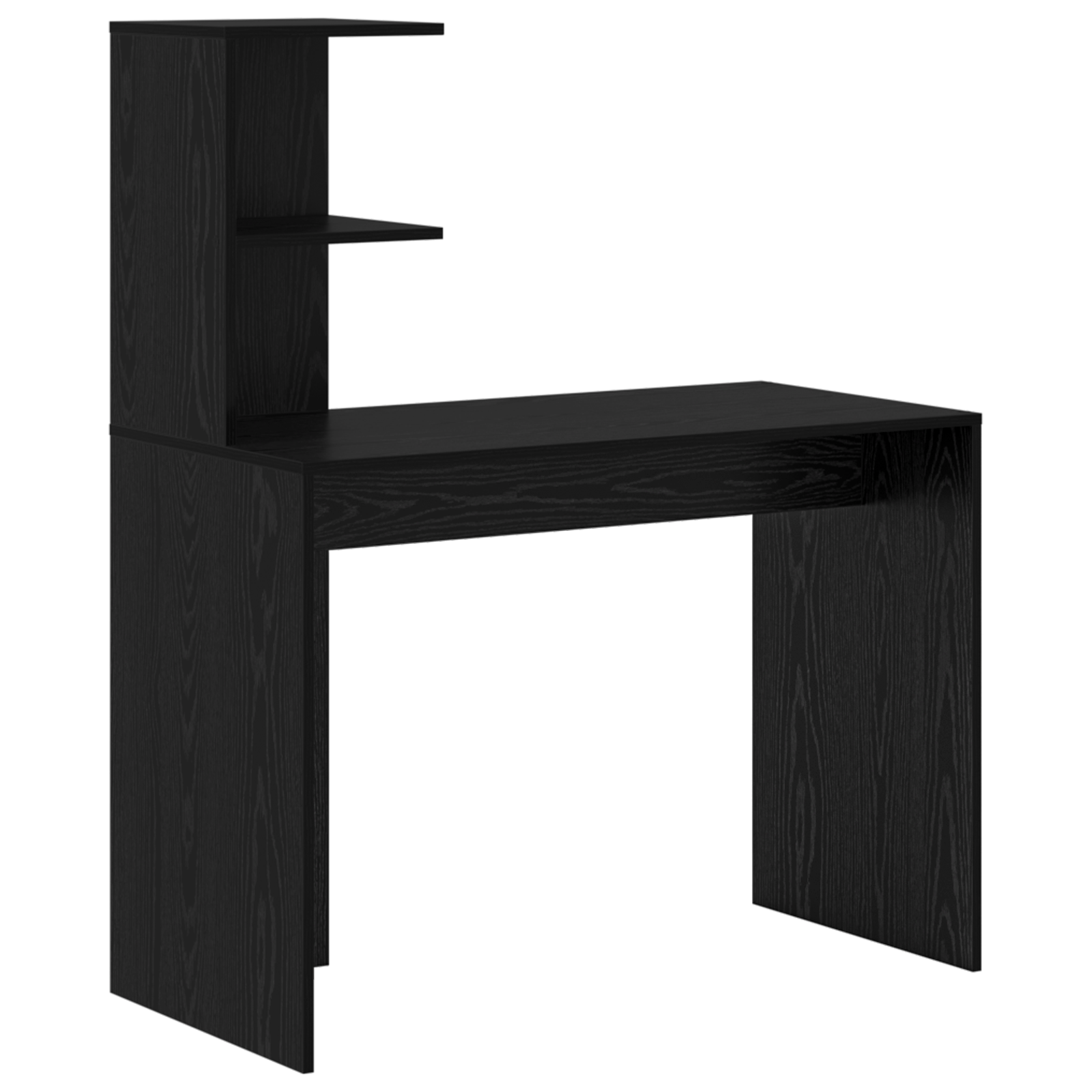 Desk with Storage Black Oak Engineered Wood - Image 4