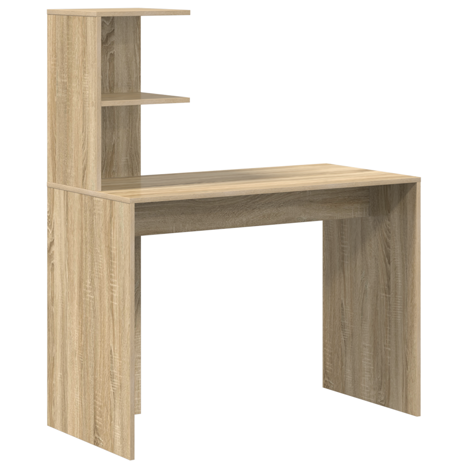Desk with Storage Sonoma Oak Engineered Wood - Image 4