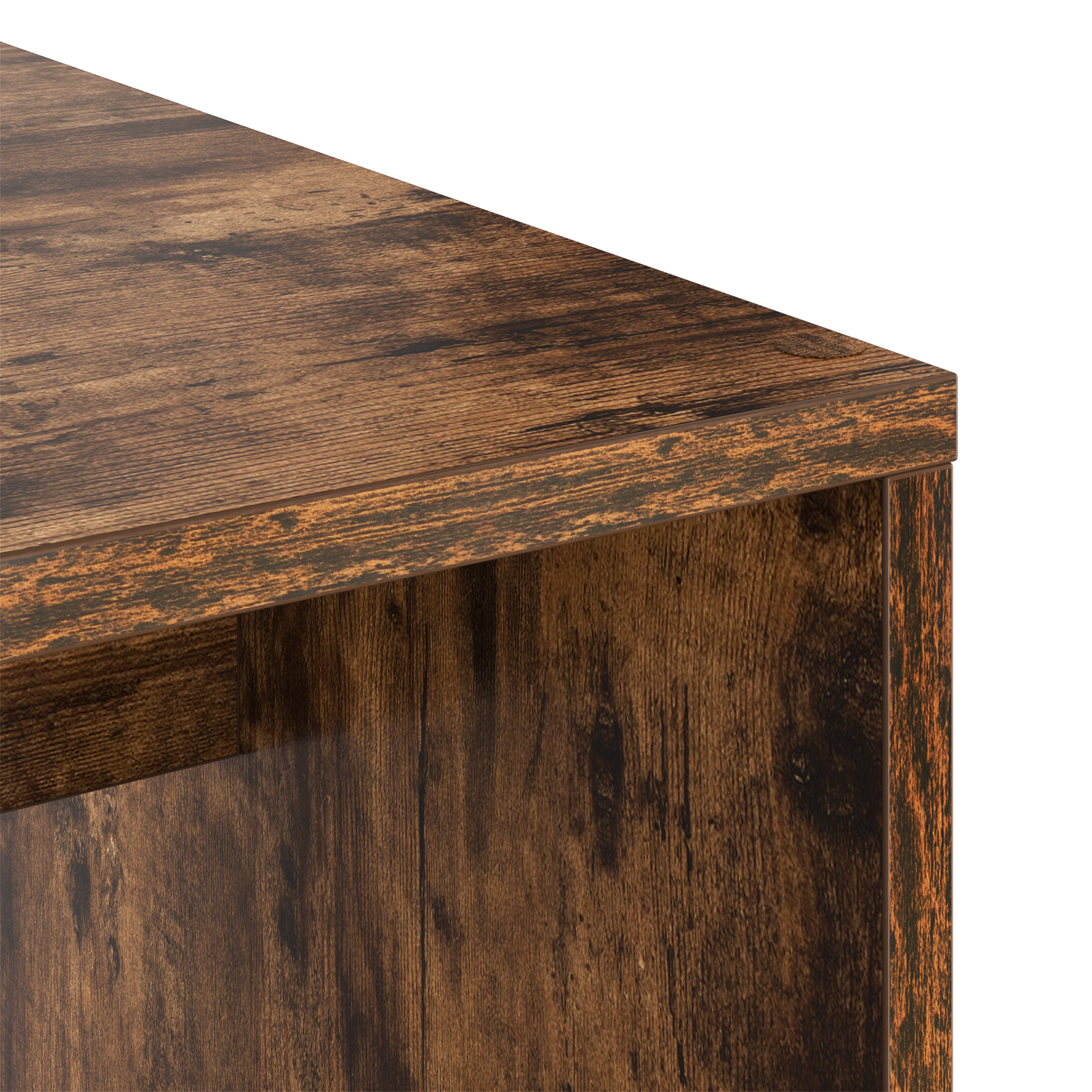 Desk with Storage Smoked Oak Engineered Wood - Image 8