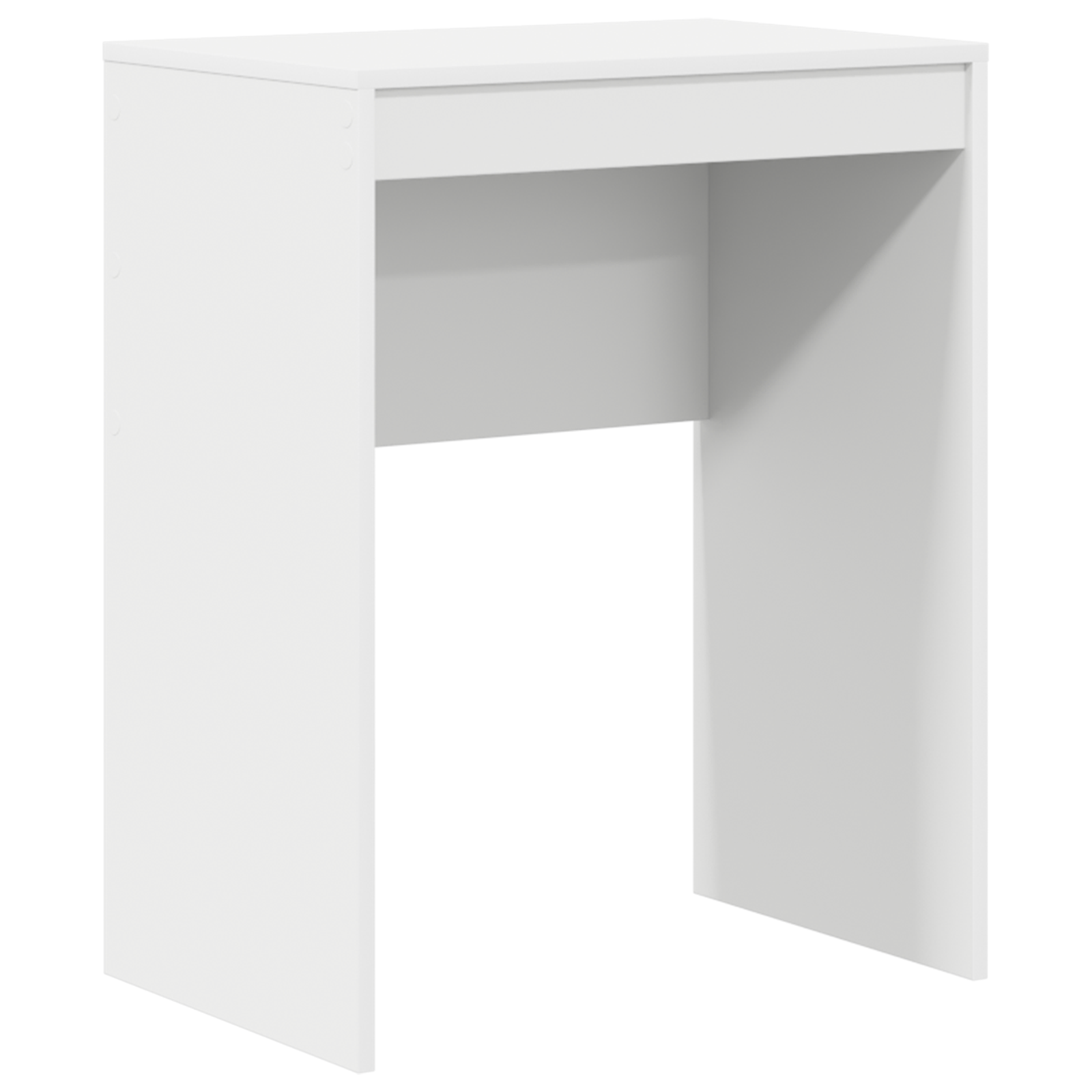 Desk with Storage White Engineered Wood - Image 4