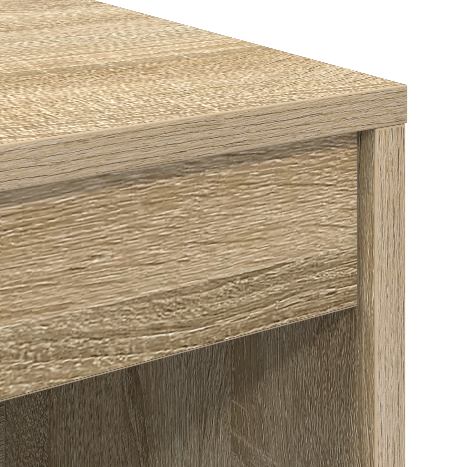 Desk with Storage Sonoma Oak Engineered Wood - Image 11