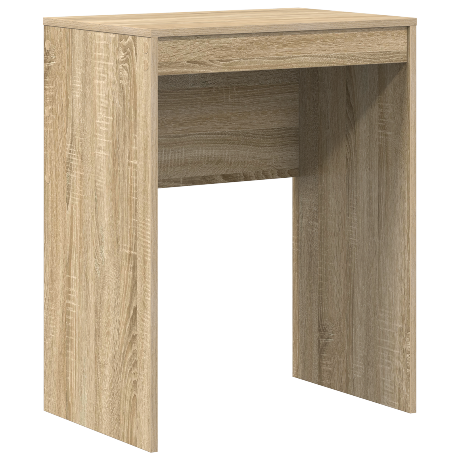 Desk with Storage Sonoma Oak Engineered Wood - Image 4