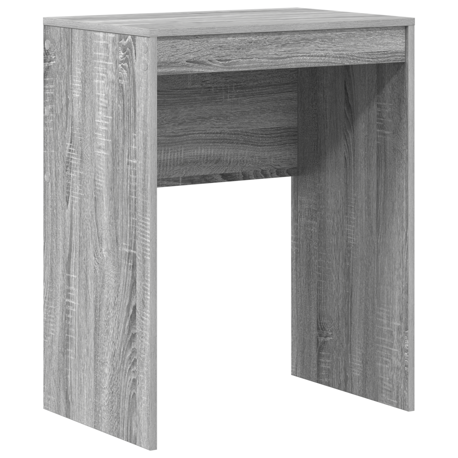 Desk with Storage Grey Sonoma Engineered Wood - Image 4