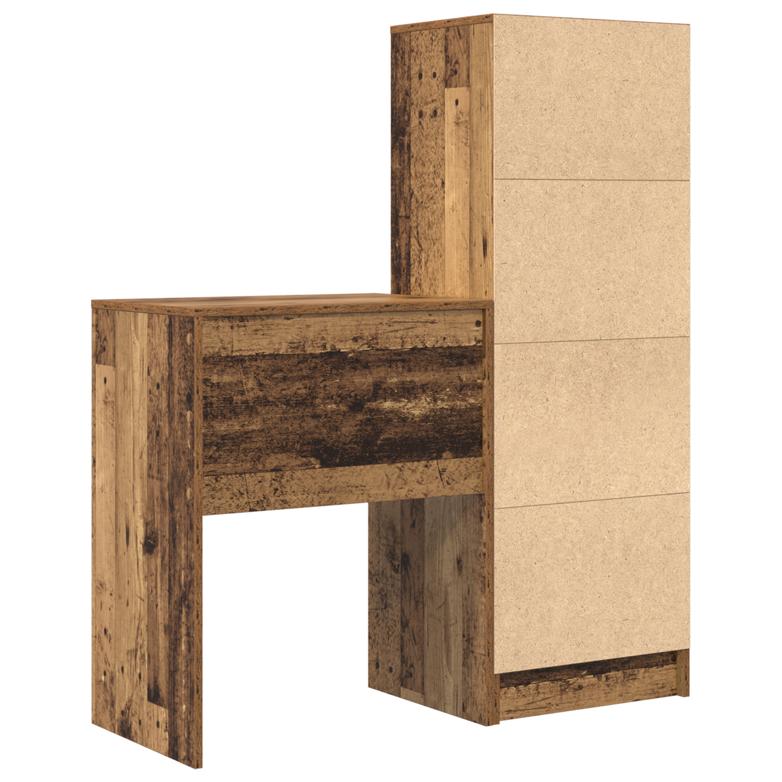 Desk with Storage Old Wood Engineered Wood - Image 11