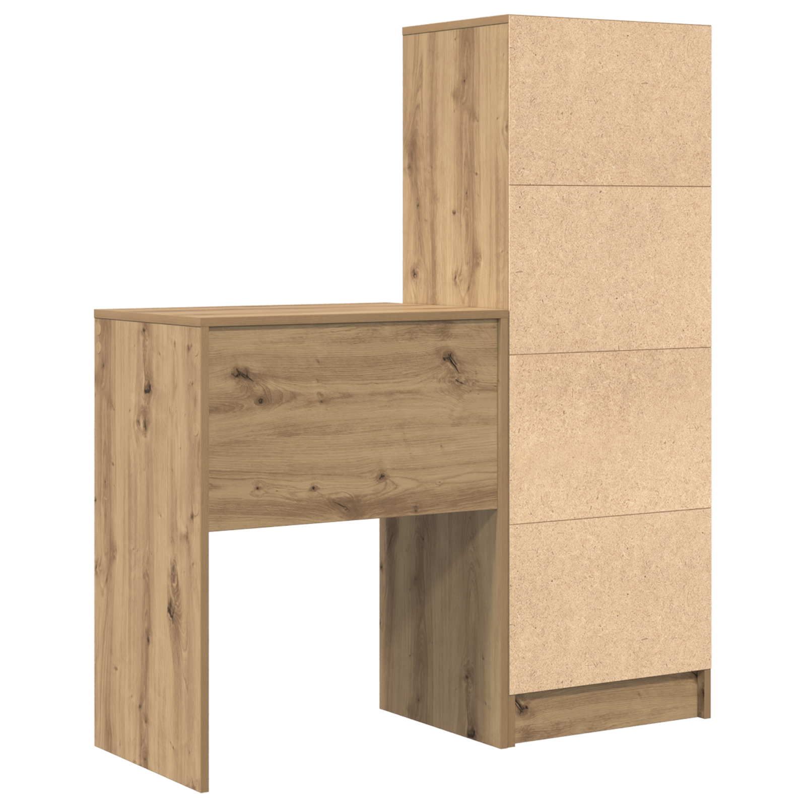 Desk with Storage Artisan Oak Engineered Wood - Image 11
