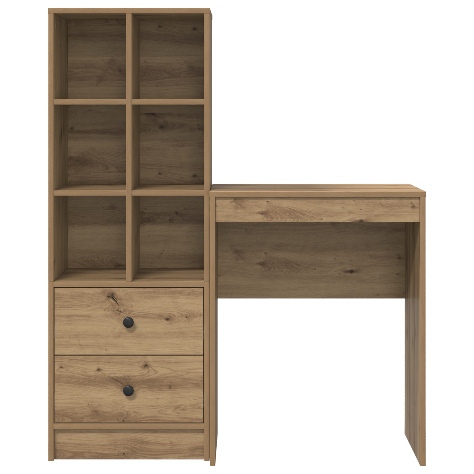 Desk with Storage Artisan Oak Engineered Wood - Image 10