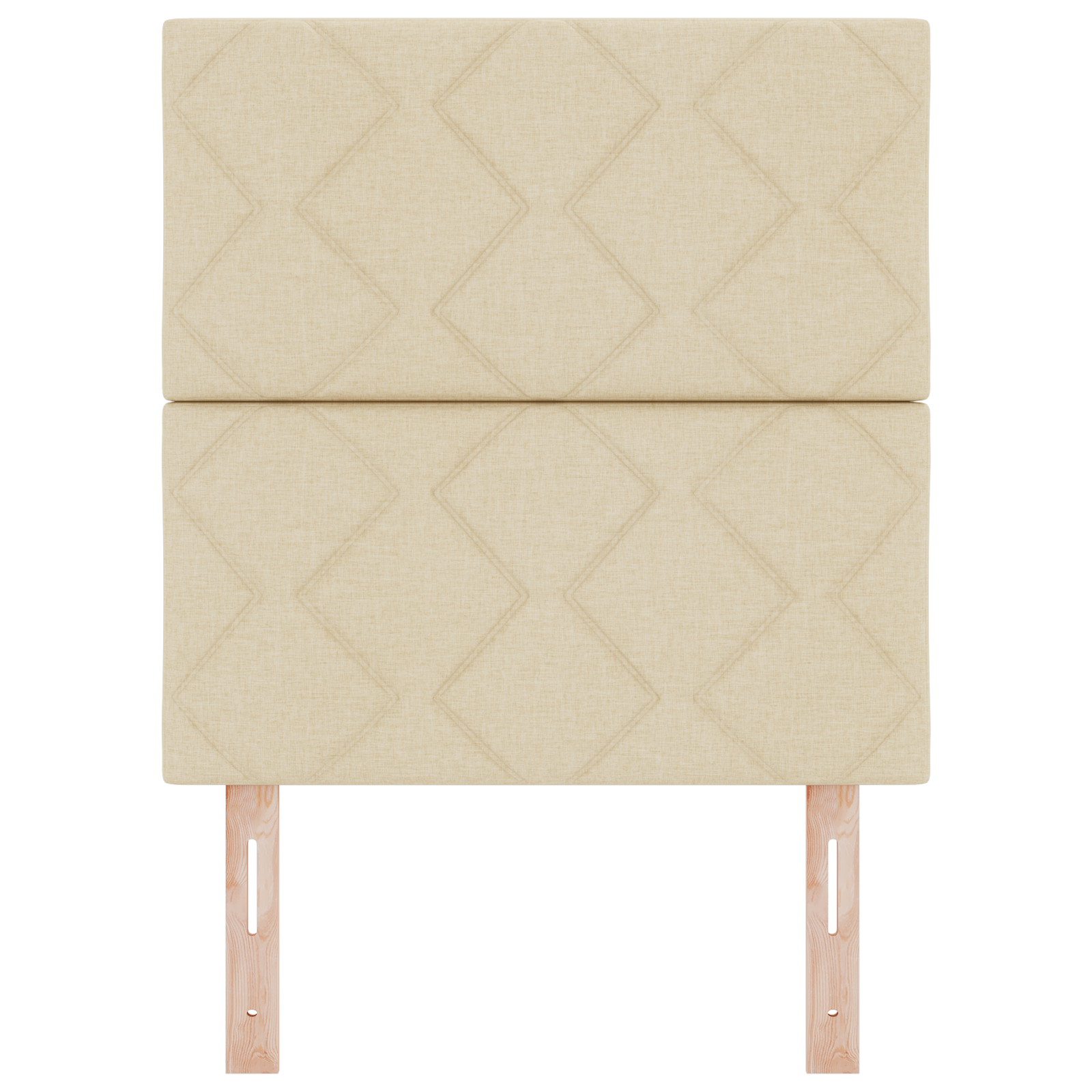 Headboard Diamond Blocks Design Cream 80 cm Fabric - Image 4