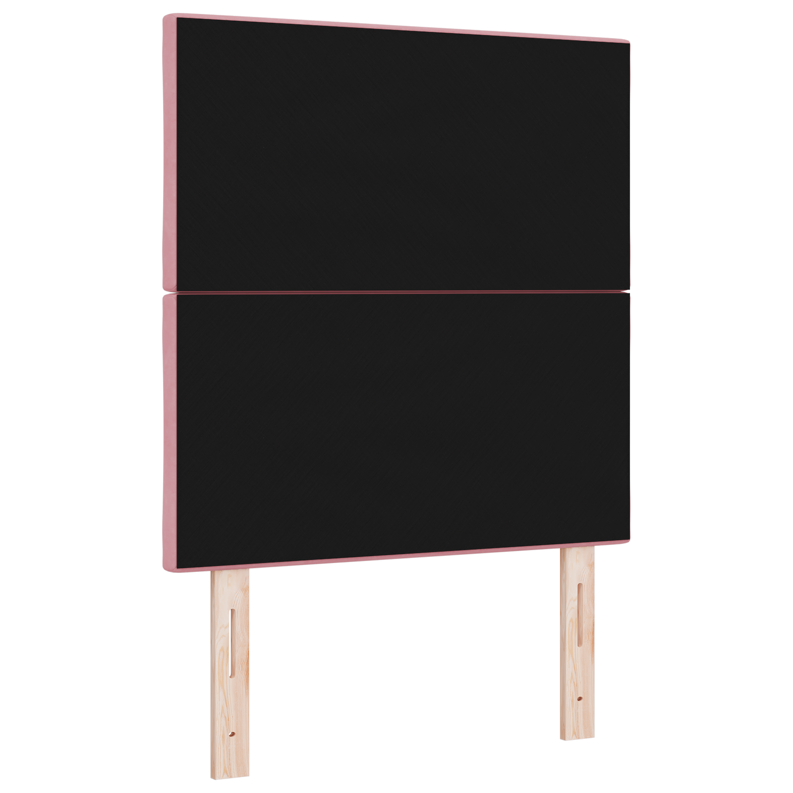 Pink Velvet Headboard with Diamond Blocks - 80 cm - Image 6