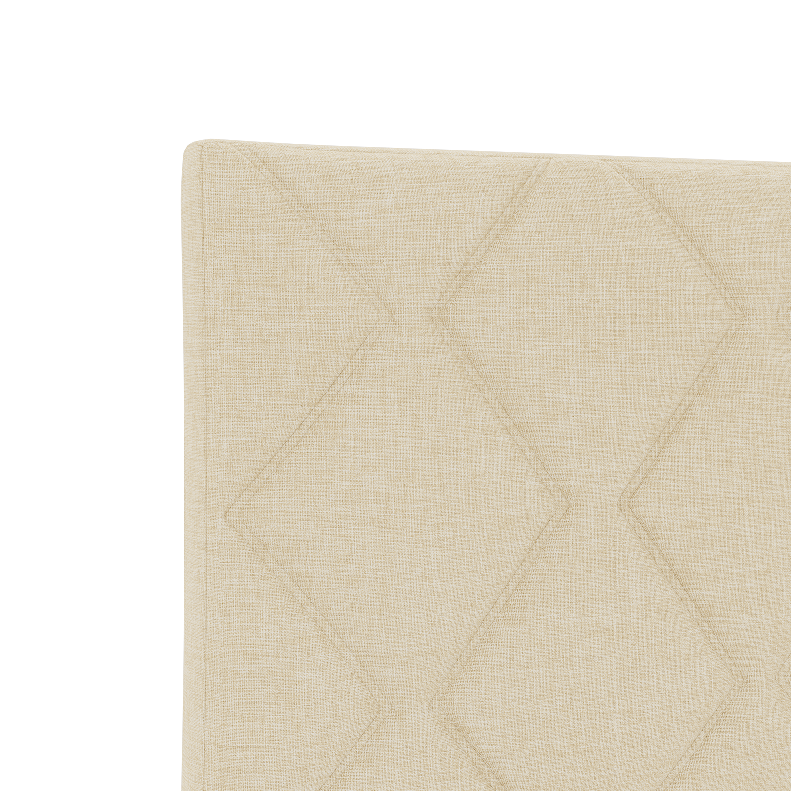 Headboard Diamond Blocks Design Cream 90 cm Fabric - Image 7
