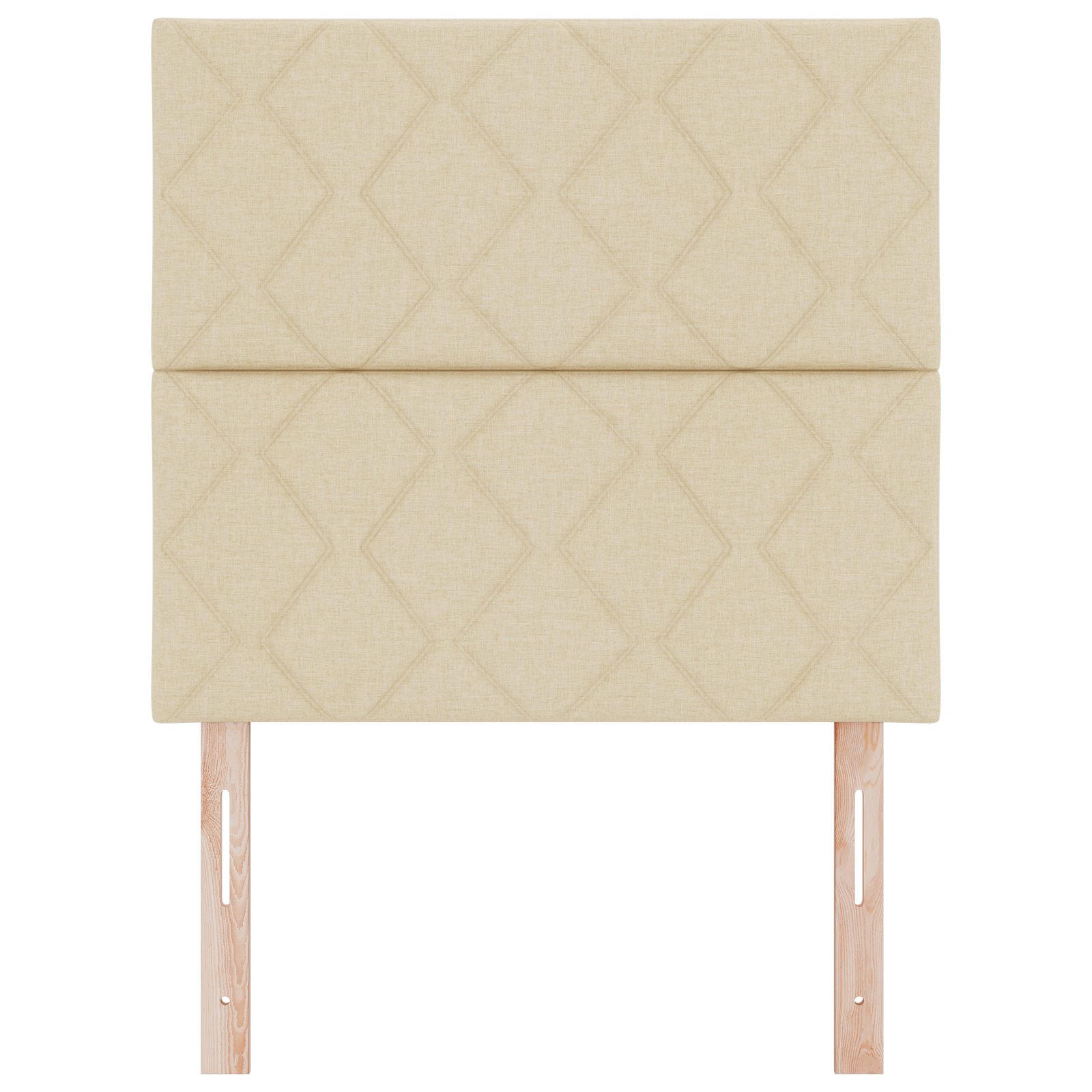 Headboard Diamond Blocks Design Cream 90 cm Fabric - Image 4