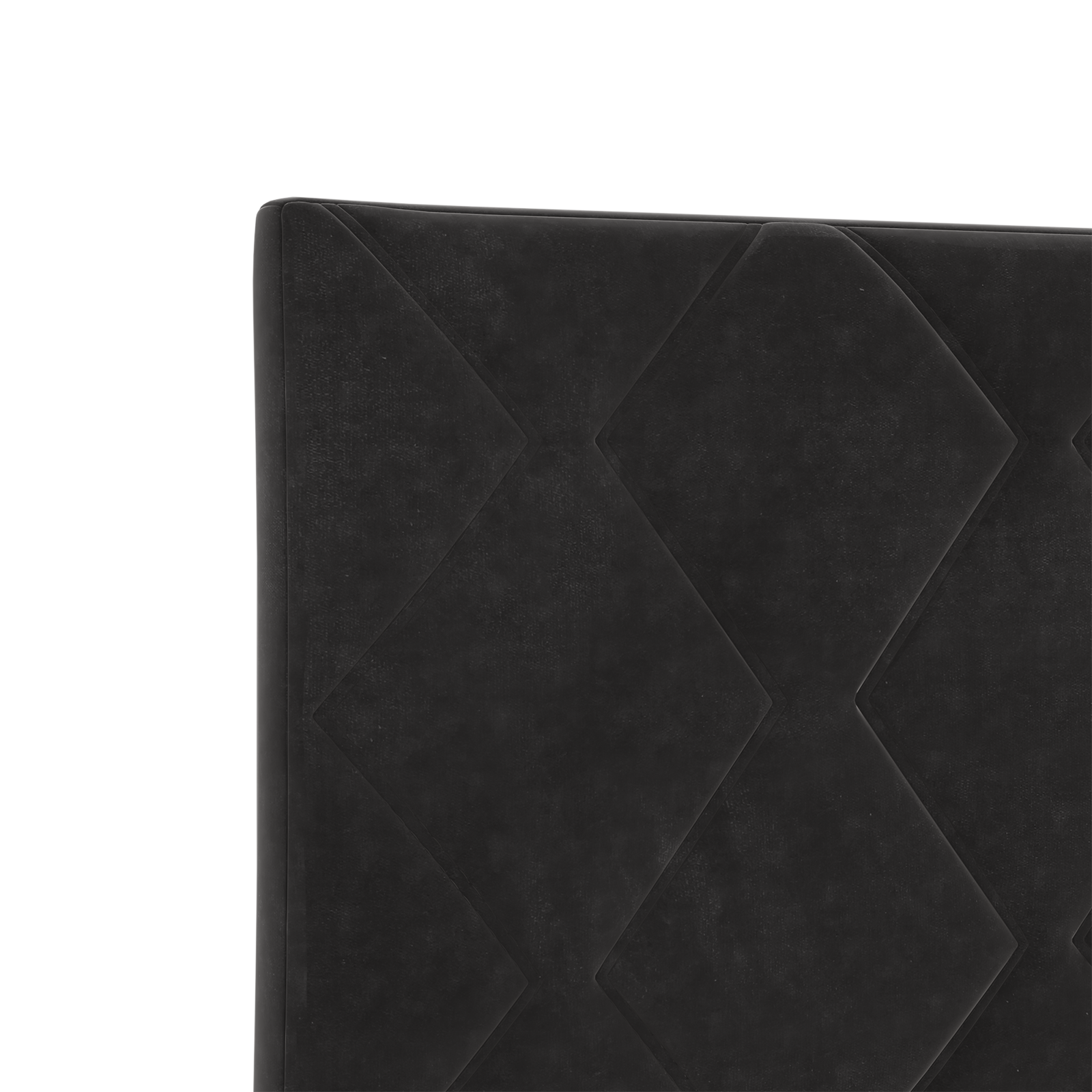 Headboard Diamond Blocks Design Black 90 cm Velvet - Image 7