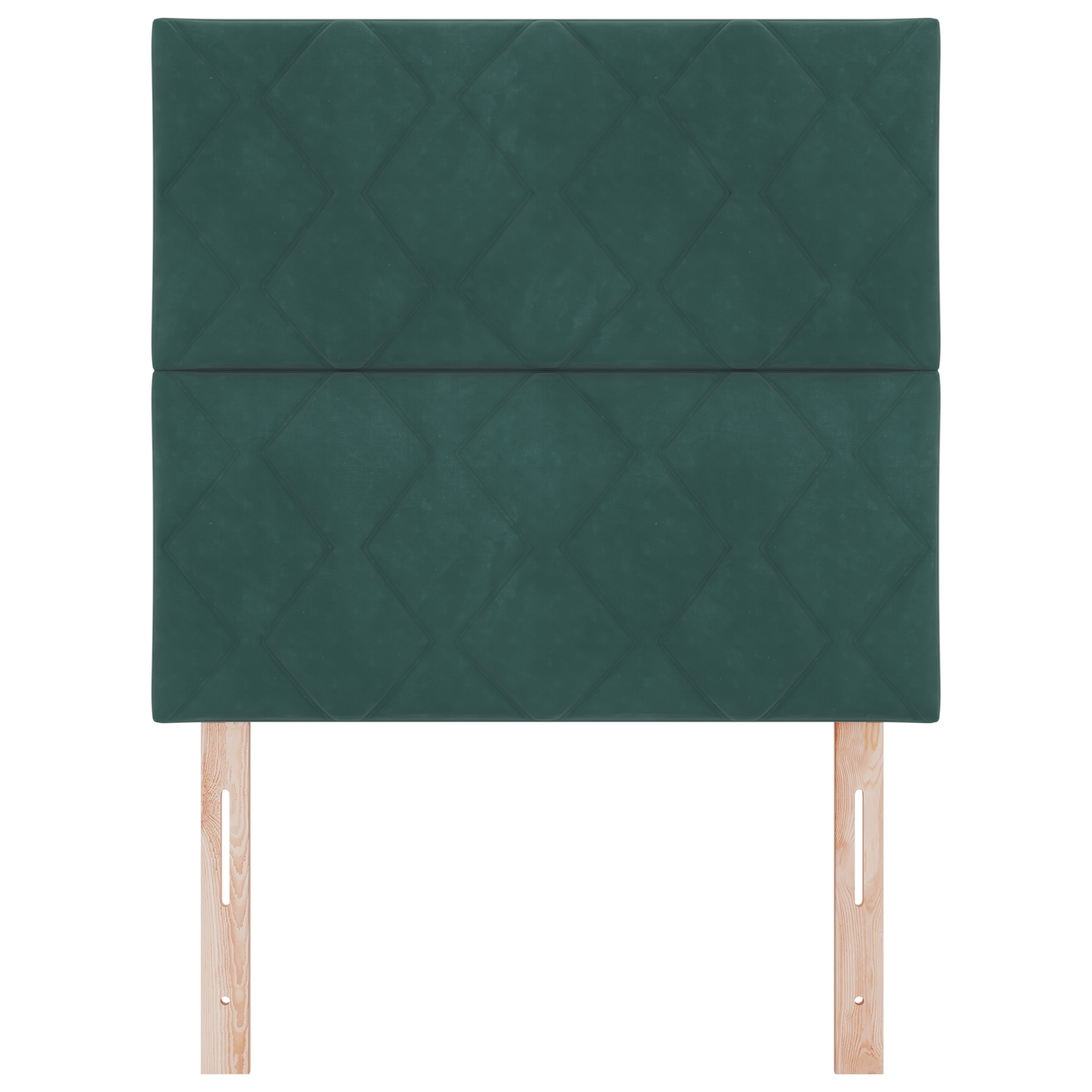 Headboard Diamond Blocks Design Dark Green 90 cm Velvet - Image 4
