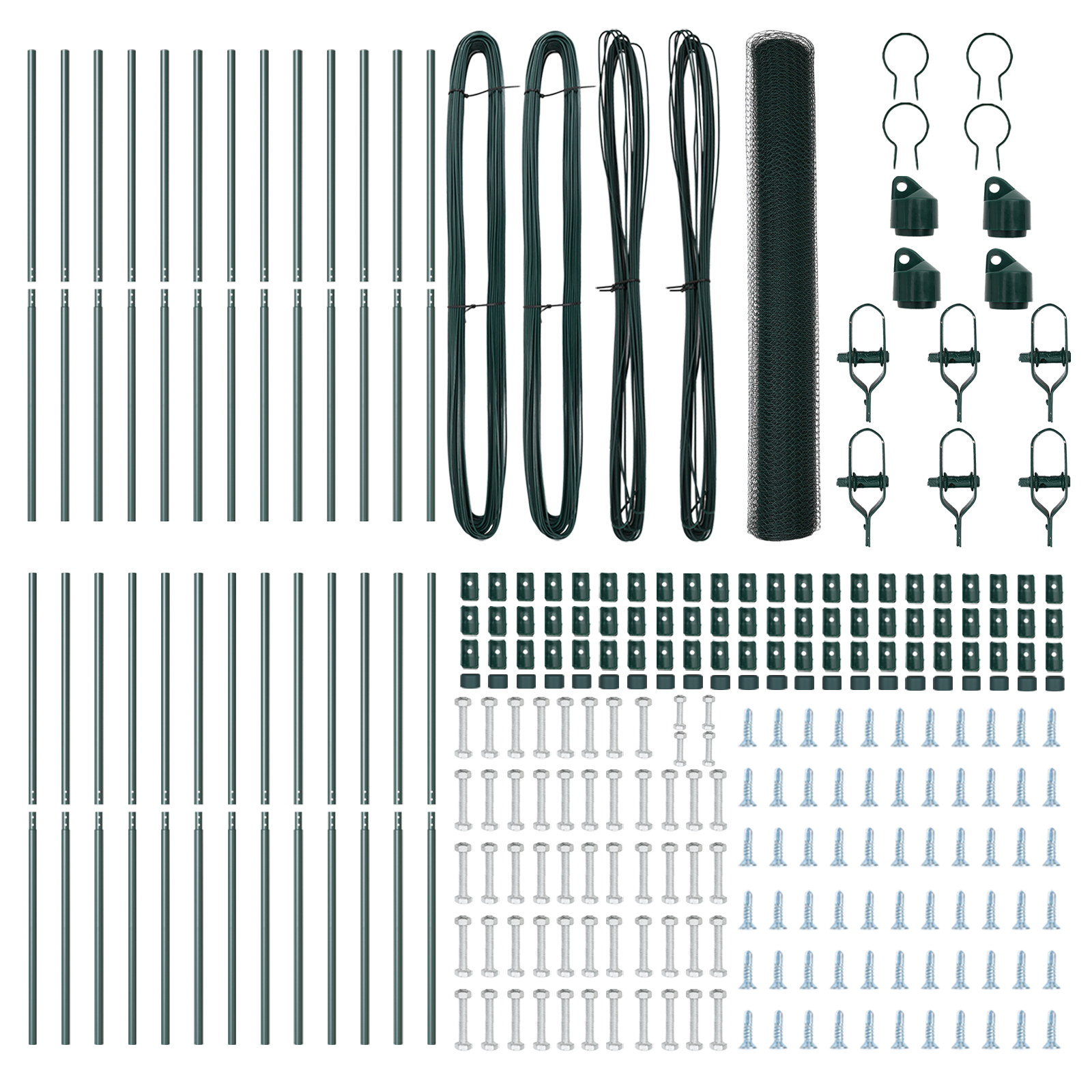 Hexagon Fence Green 1.2x50 m Steel - Image 4