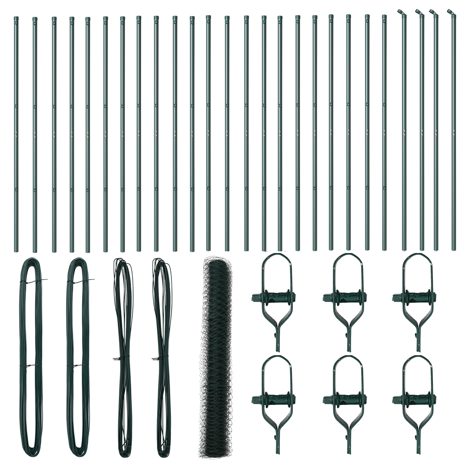 Hexagon Fence Green 1.4x50 m Steel - Image 2