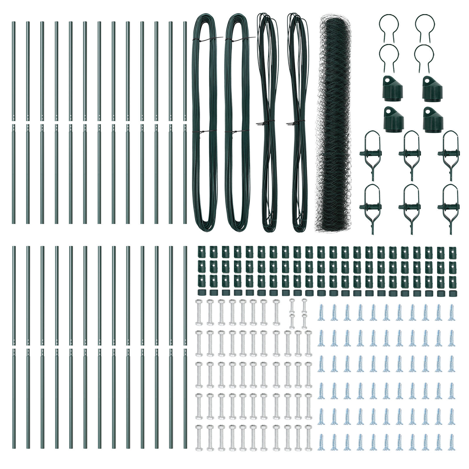 Hexagon Fence Green 1.4x50 m Steel - Image 4