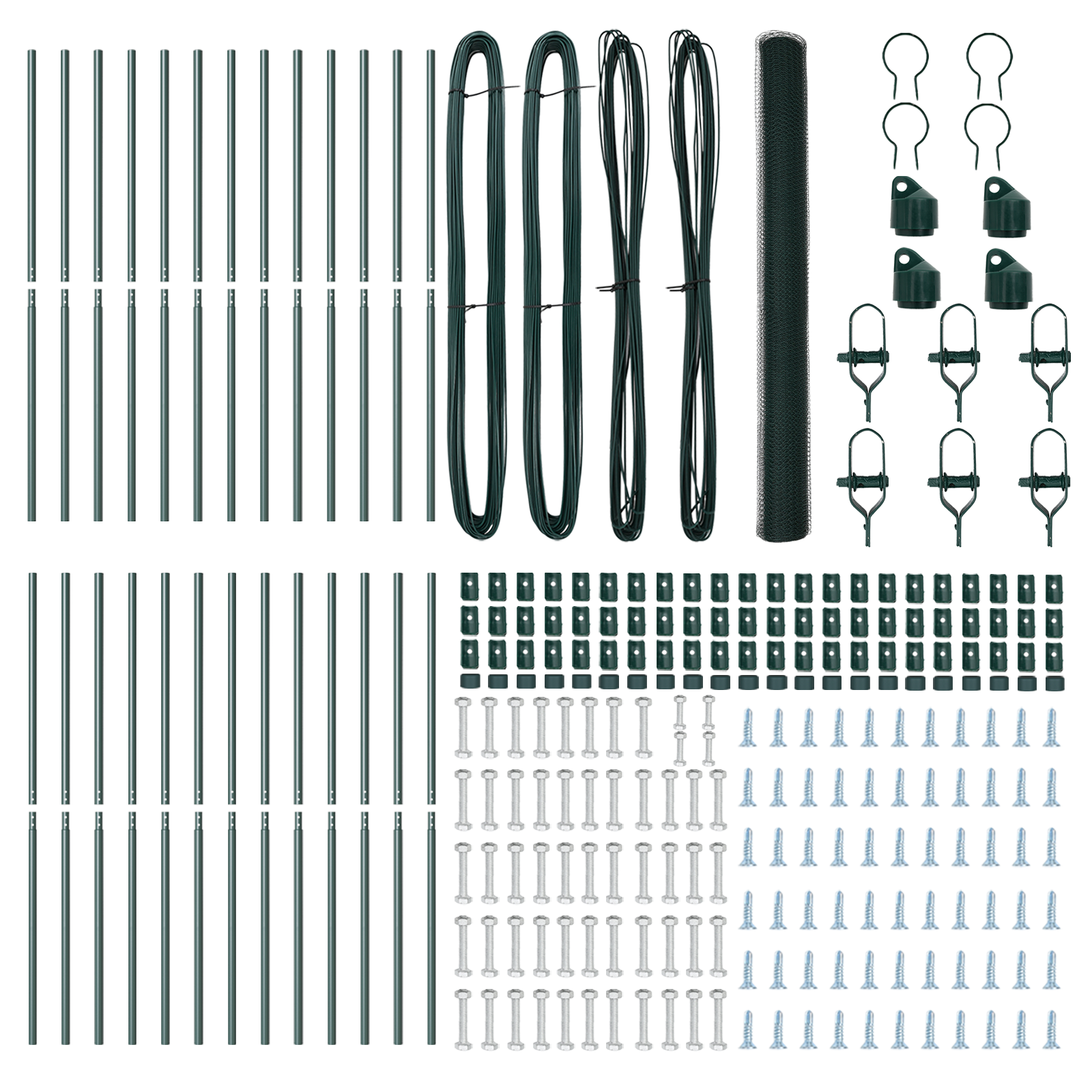 Hexagon Fence Green 1.6x50 m Steel - Image 4