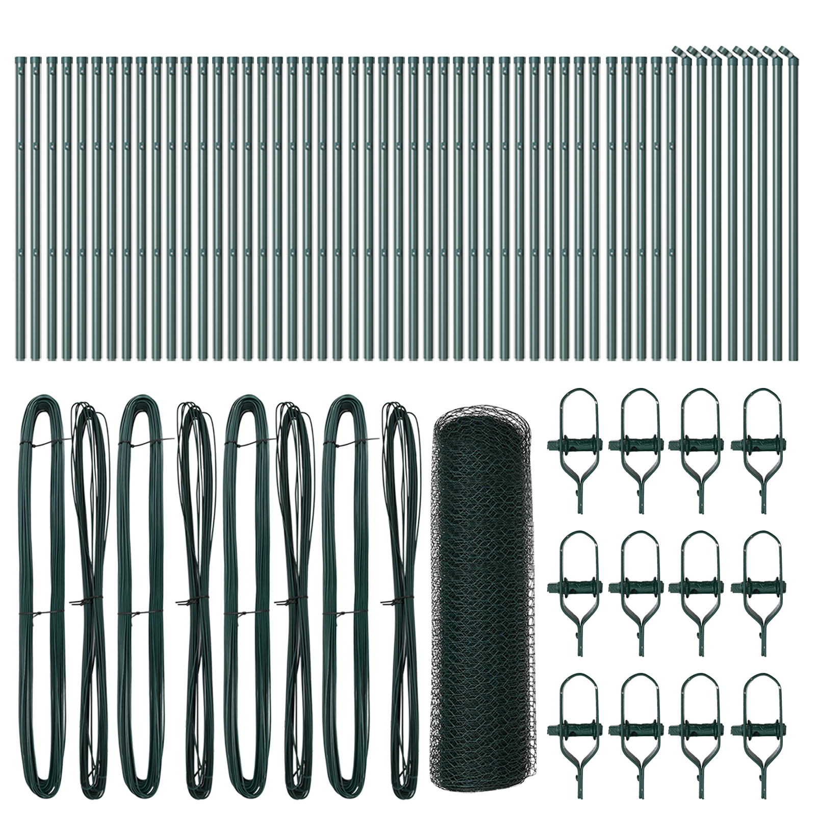 Hexagon Fence Green 0.4x100 m Steel - Image 2