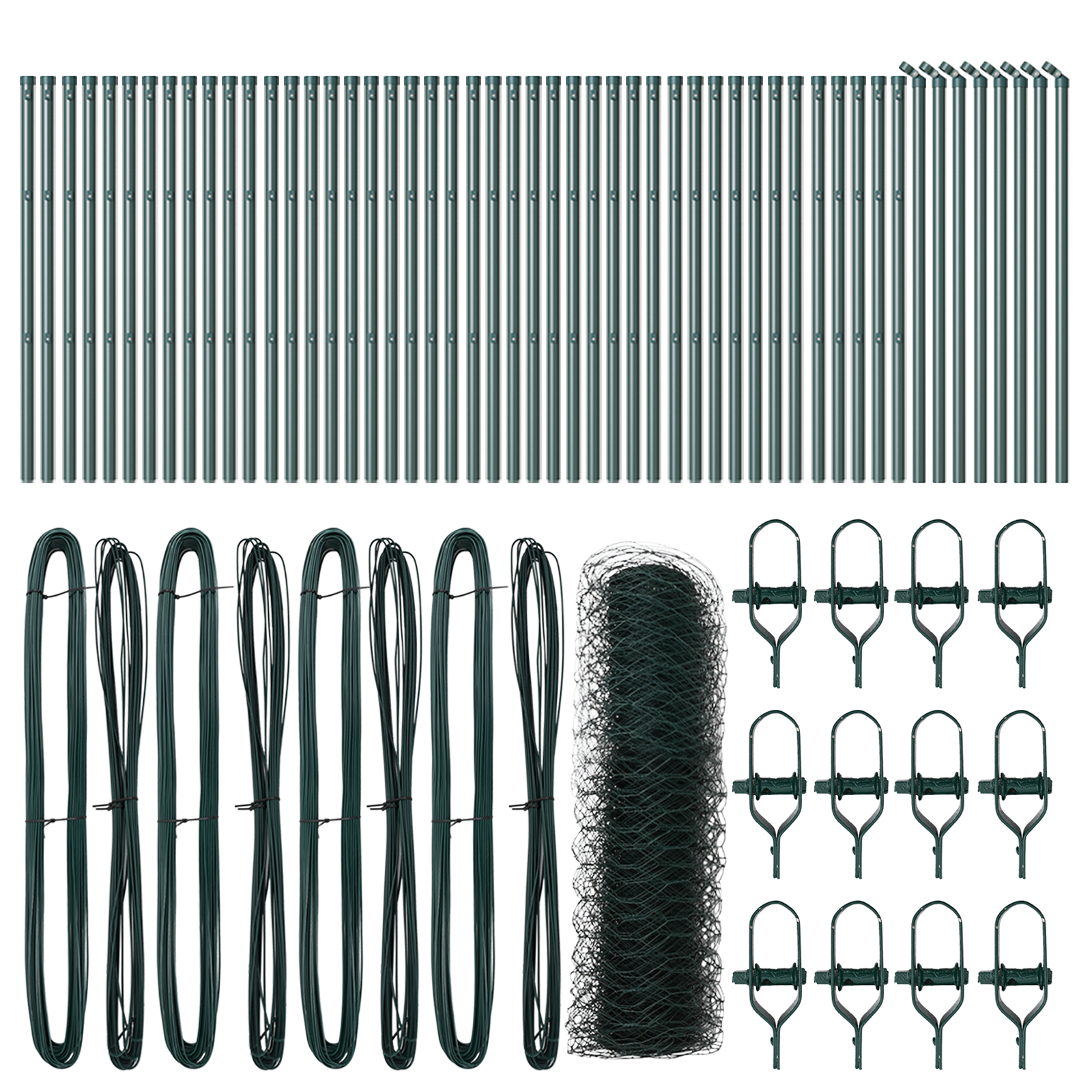 Hexagon Fence Green 0.6x100 m Steel - Image 2