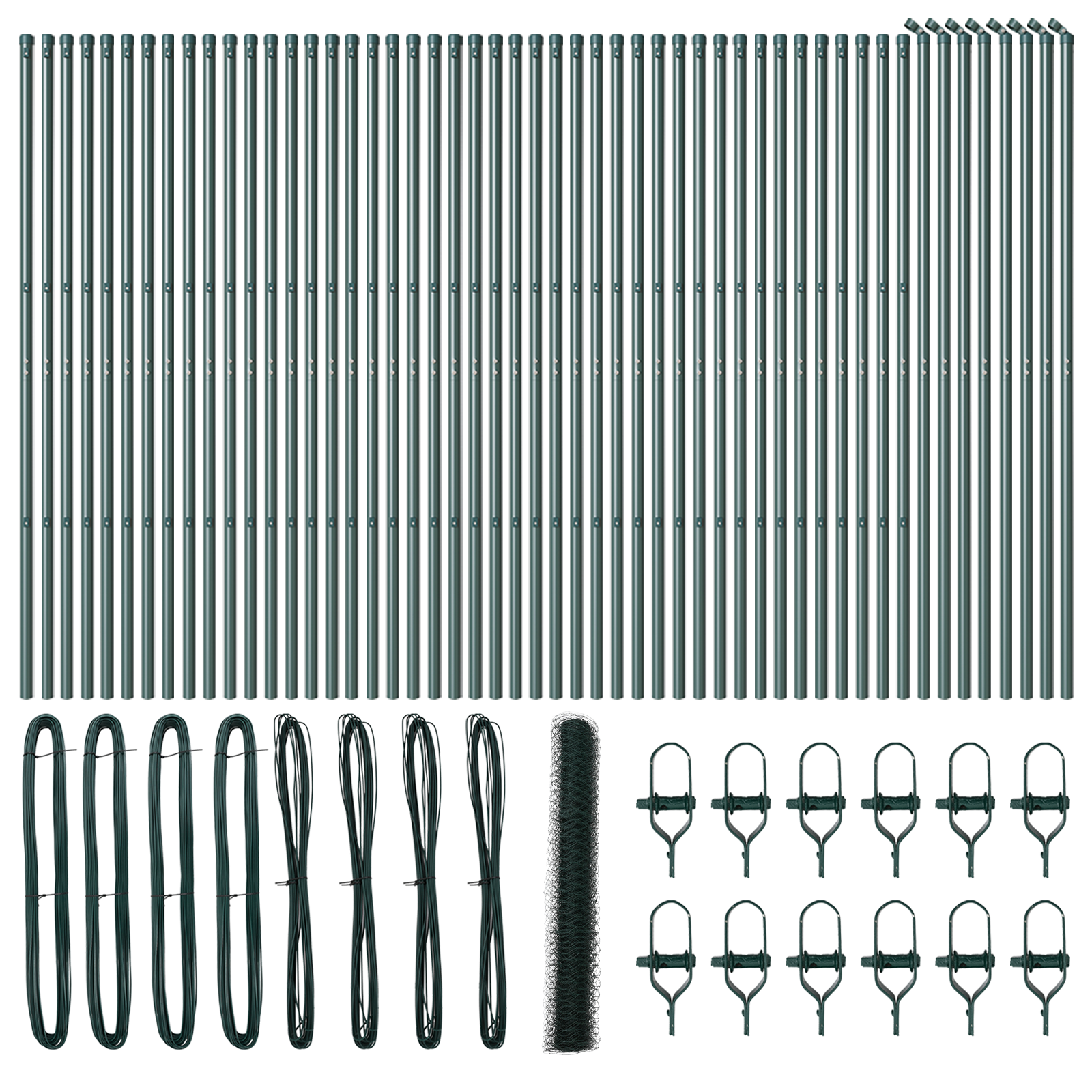Hexagon Fence Green 1x100 m Steel - Image 2