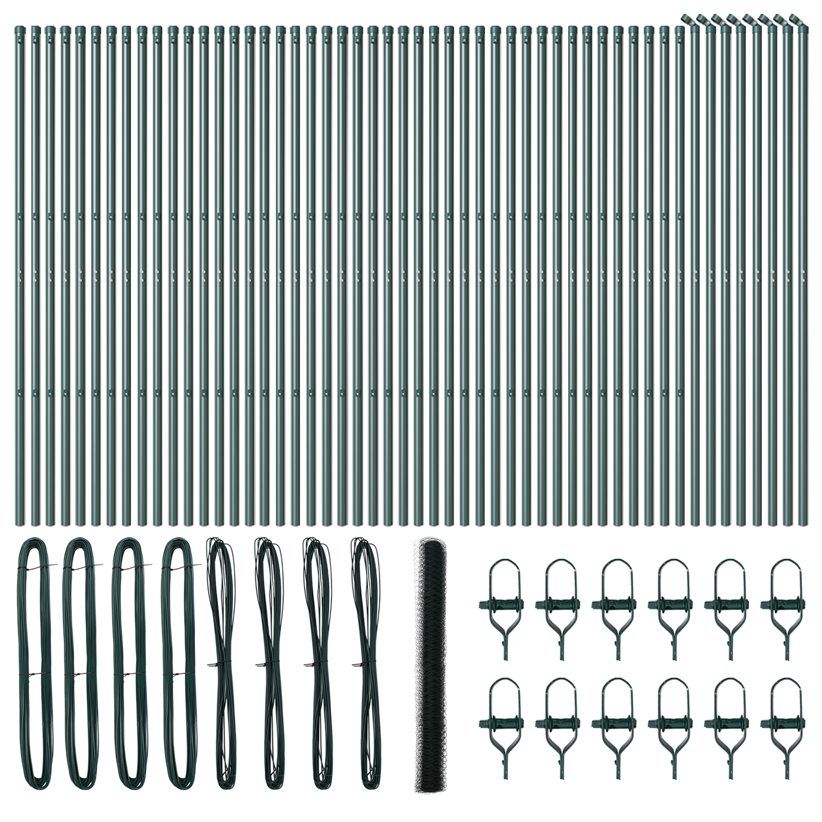 Hexagon Fence Green 1.6x100 m Steel - Image 2