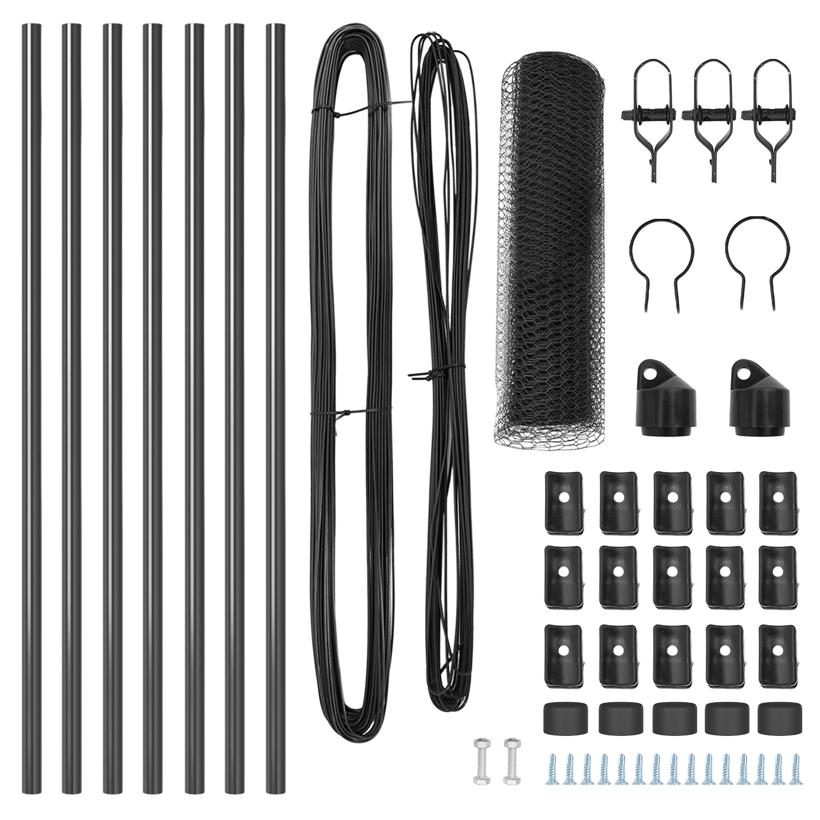 Hexagon Fence Grey 0.5x10 m Steel - Image 4