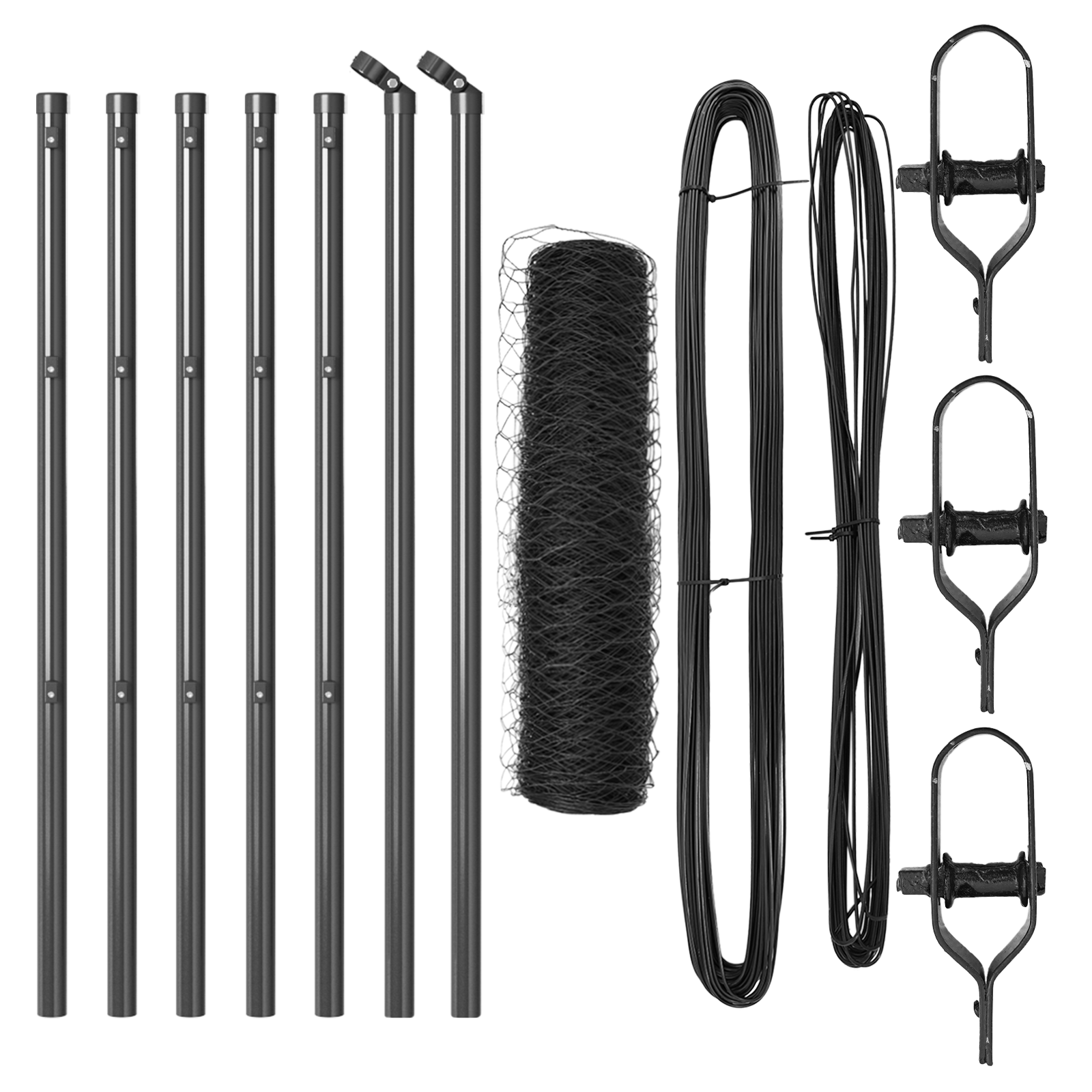 Hexagon Fence Grey 0.6x10 m Steel - Image 2