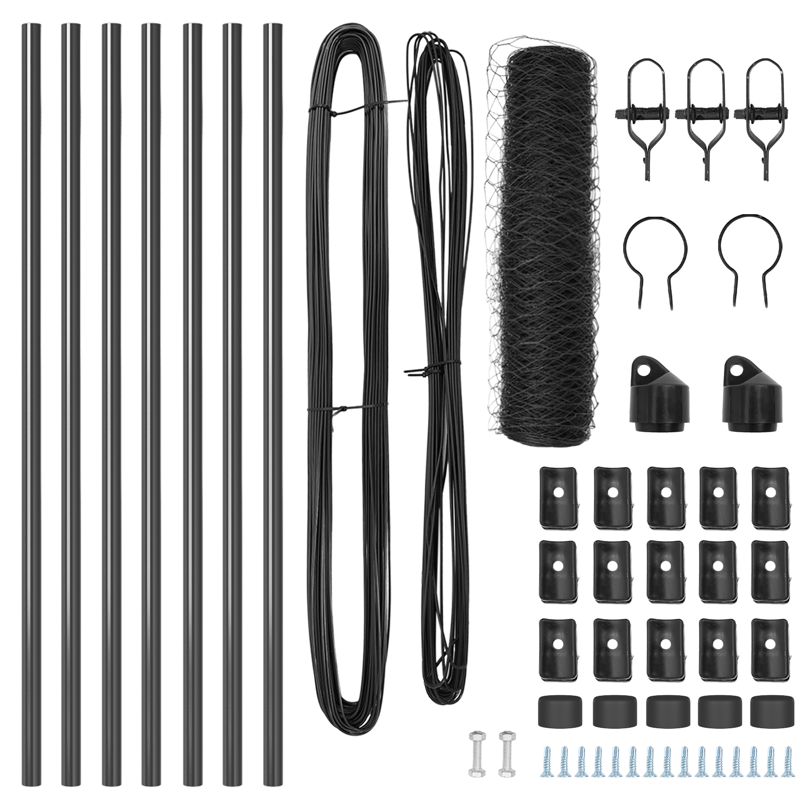 Hexagon Fence Grey 0.6x10 m Steel - Image 4