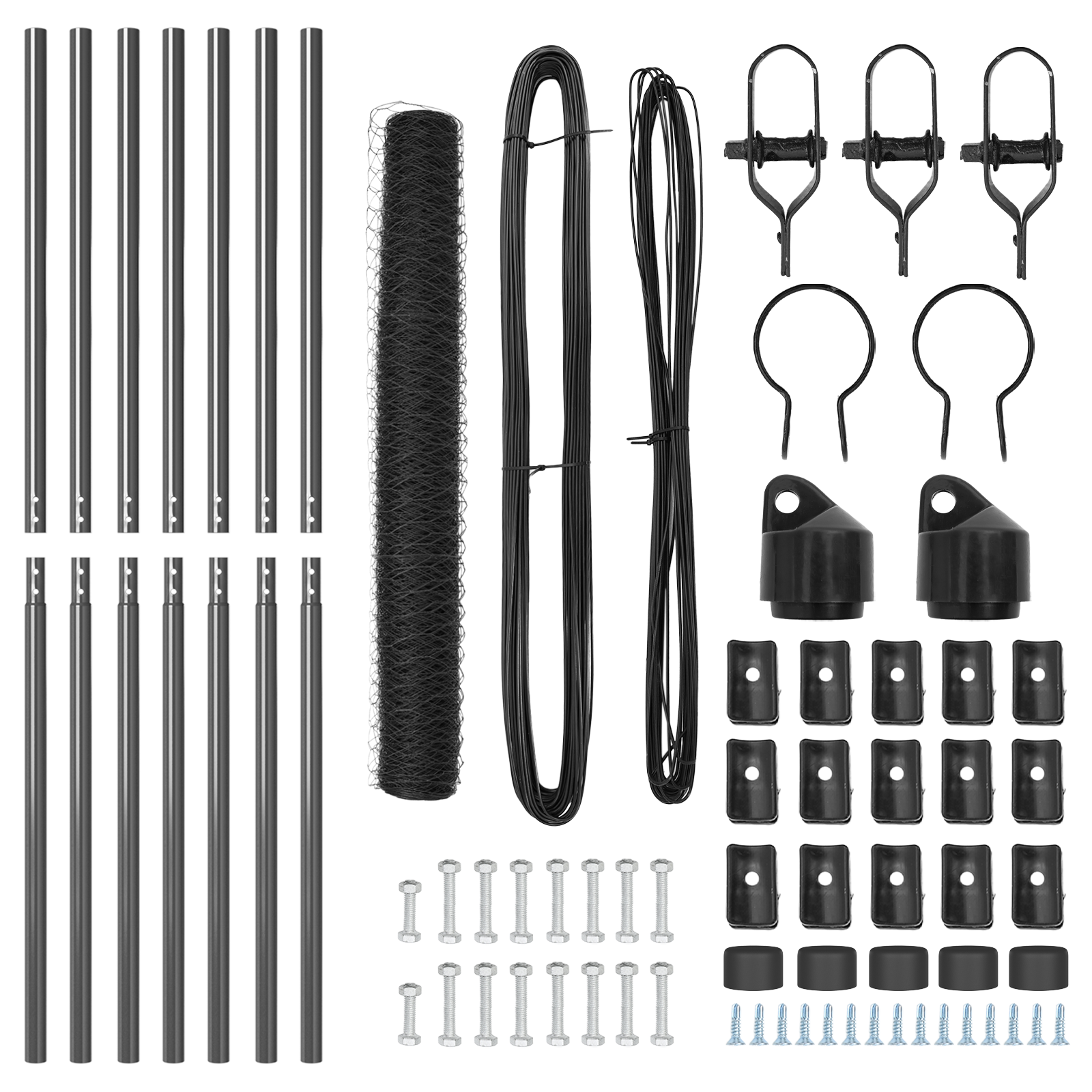 Hexagon Fence Grey 1x10 m Steel - Image 4