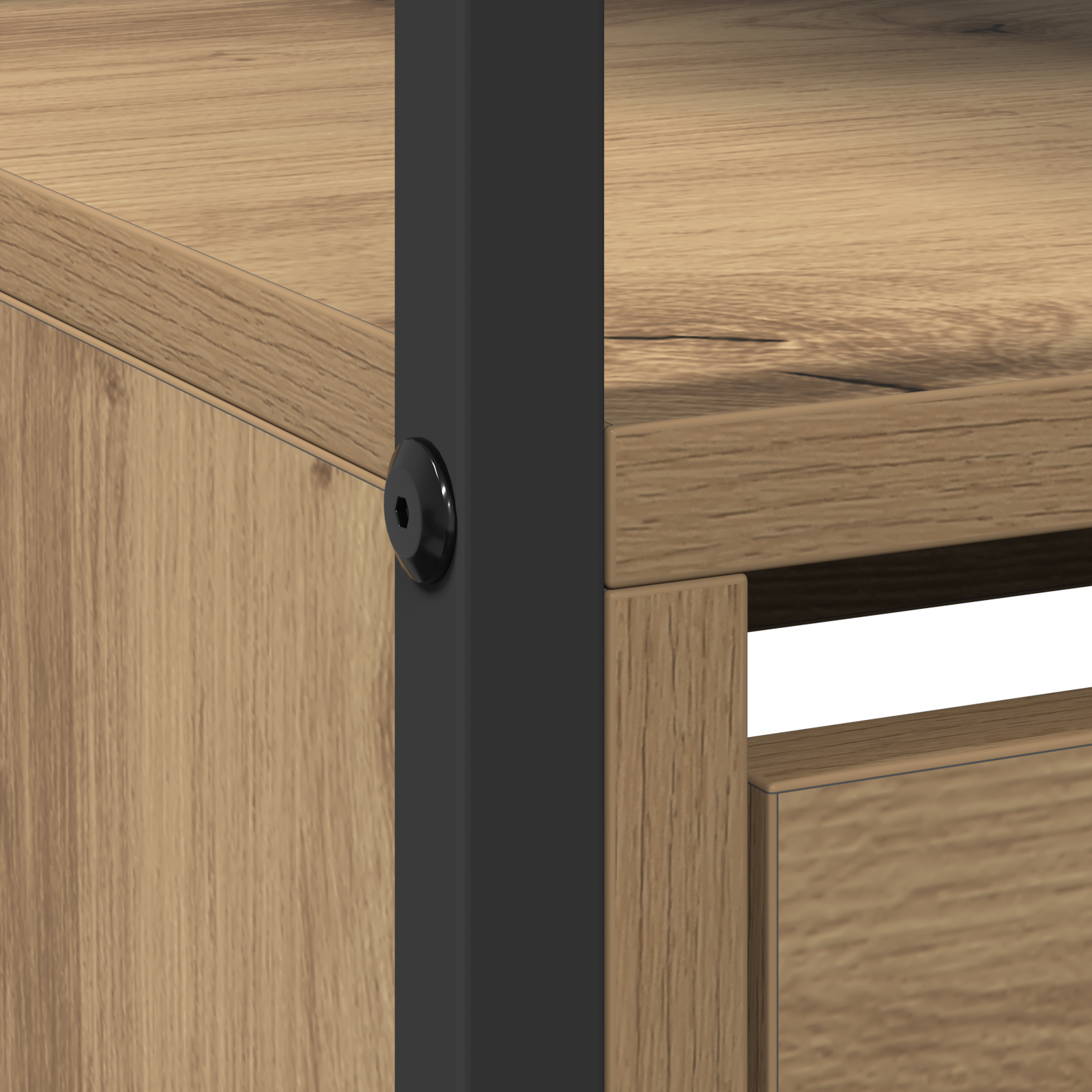 Shoe Cabinet with 4 Flip-Drawers Artisan Oak 100x34x112 cm - Image 9