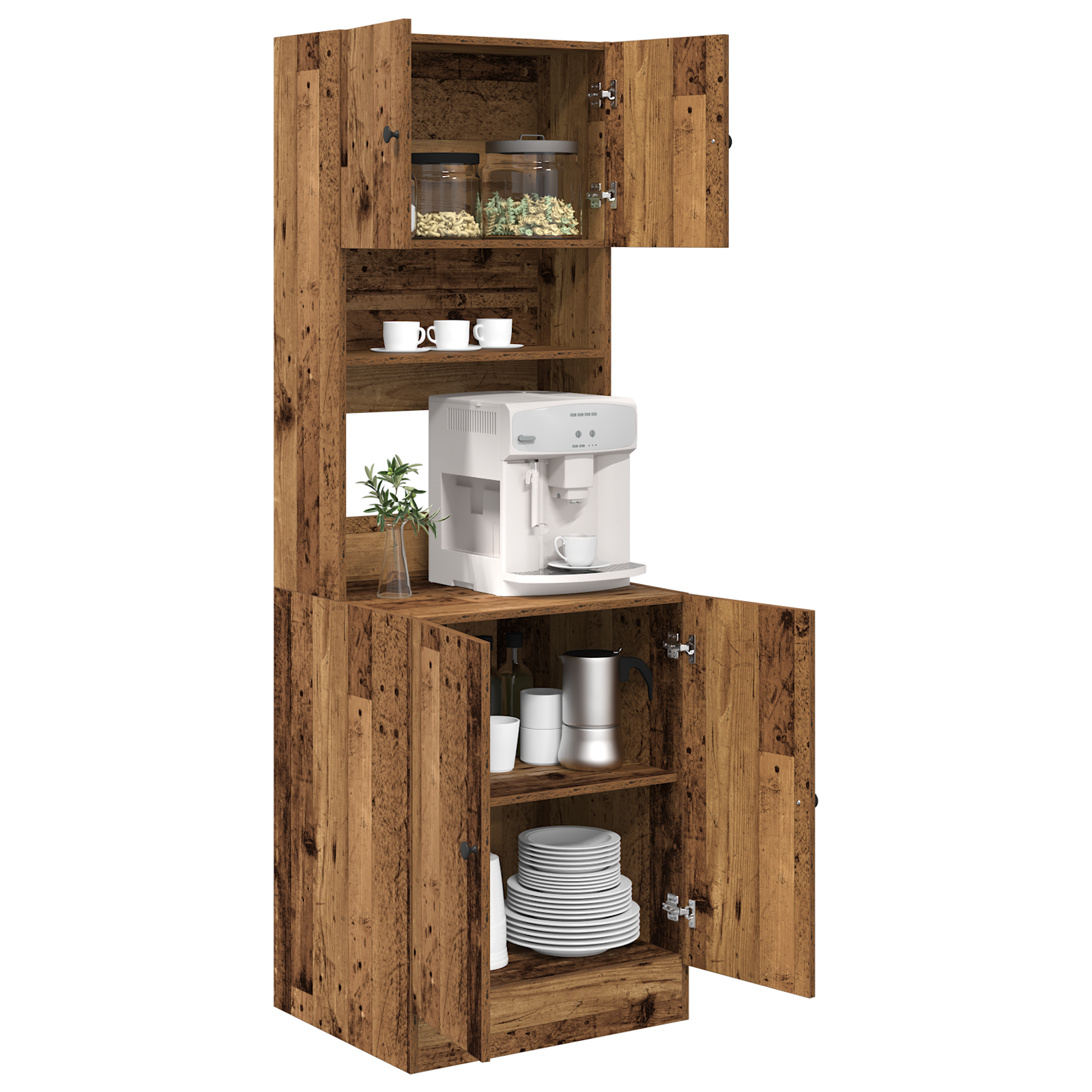 Kitchen Cabinet Old Wood 60x50x180 cm Engineered Wood - Image 3