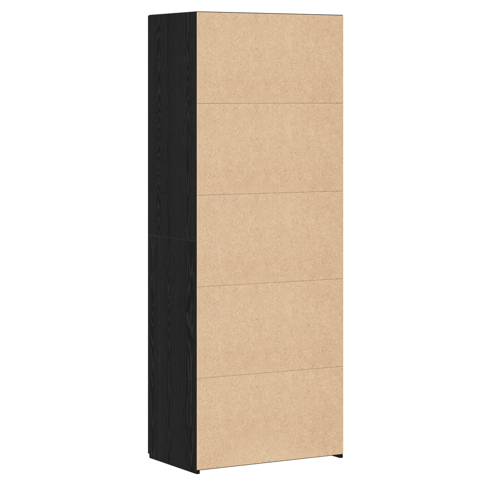 Highboard Black Oak 70x42.5x185 cm Engineered Wood - Image 8