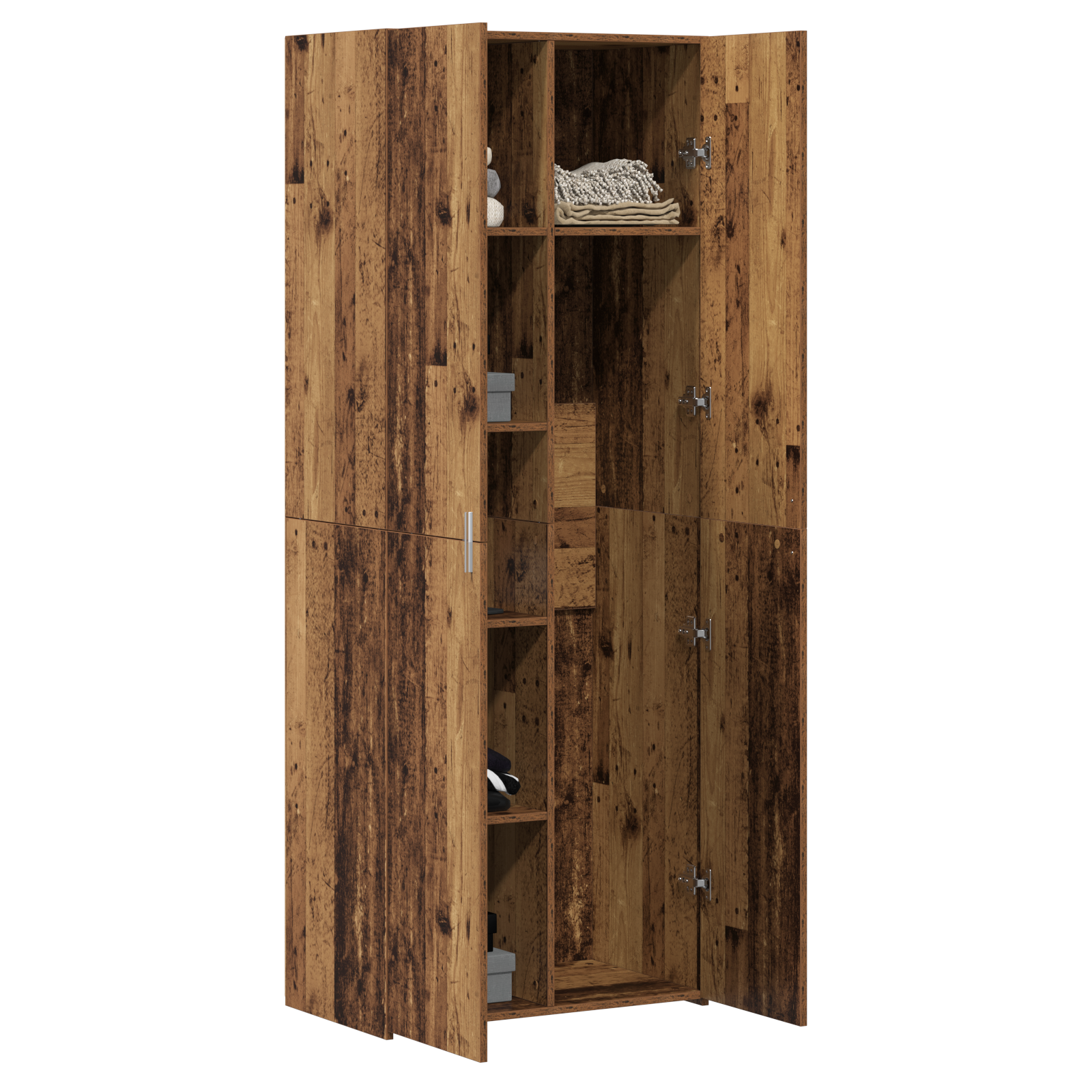 Highboard Old Wood 70x42.5x185 cm Engineered Wood - Image 3