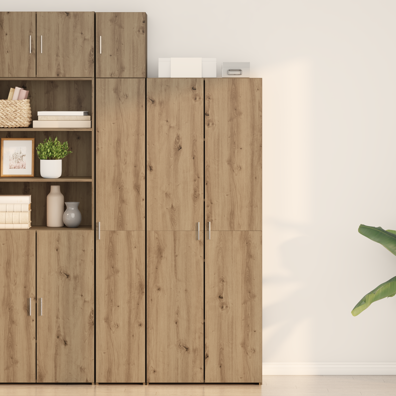 Highboard Artisan Oak 70x42.5x185 cm Engineered Wood